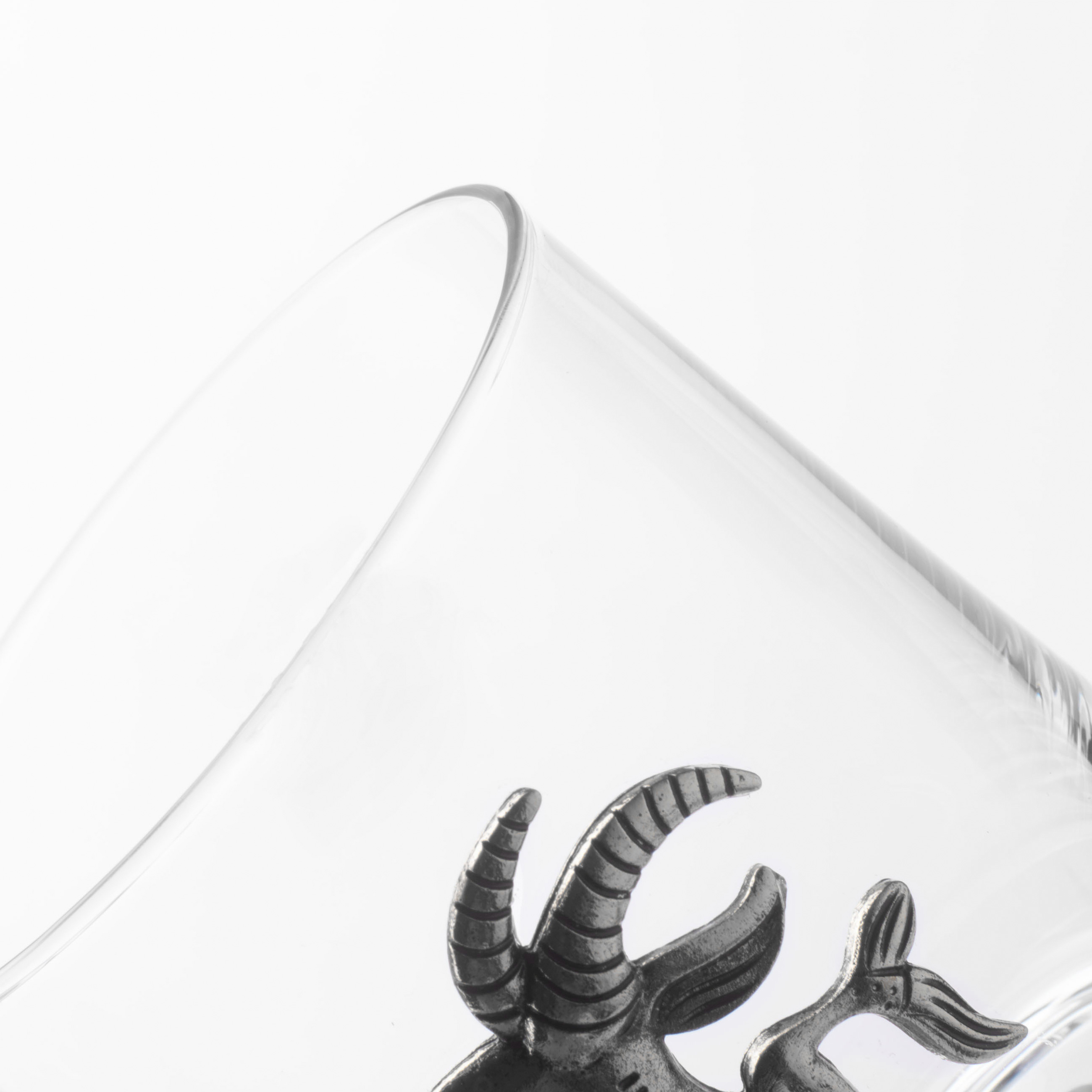 Стакан для виски, 340 мл, стекло/металл, серебристый, Козерог, Zodiac изображение № 4