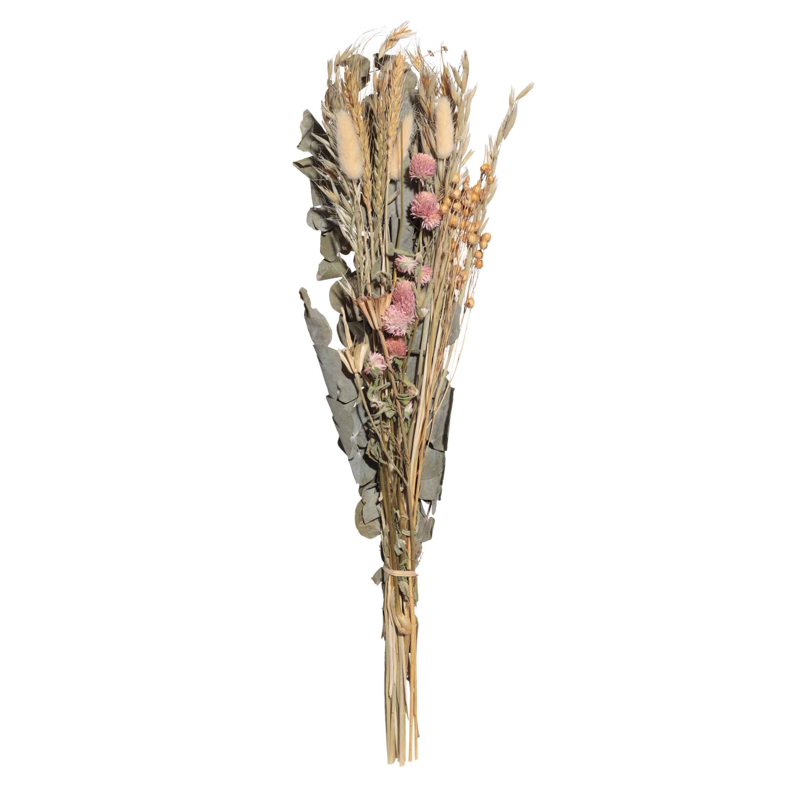 Букет декоративный, 62 см, в крафте, сухоцветы, Эвкалипт/Овес, Dried flower изображение № 2