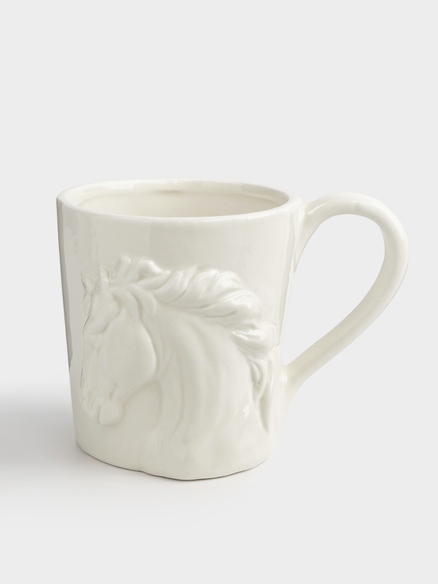 Кружка, 500 мл, керамика, молочная, Конь, Horse pattern, image-0
