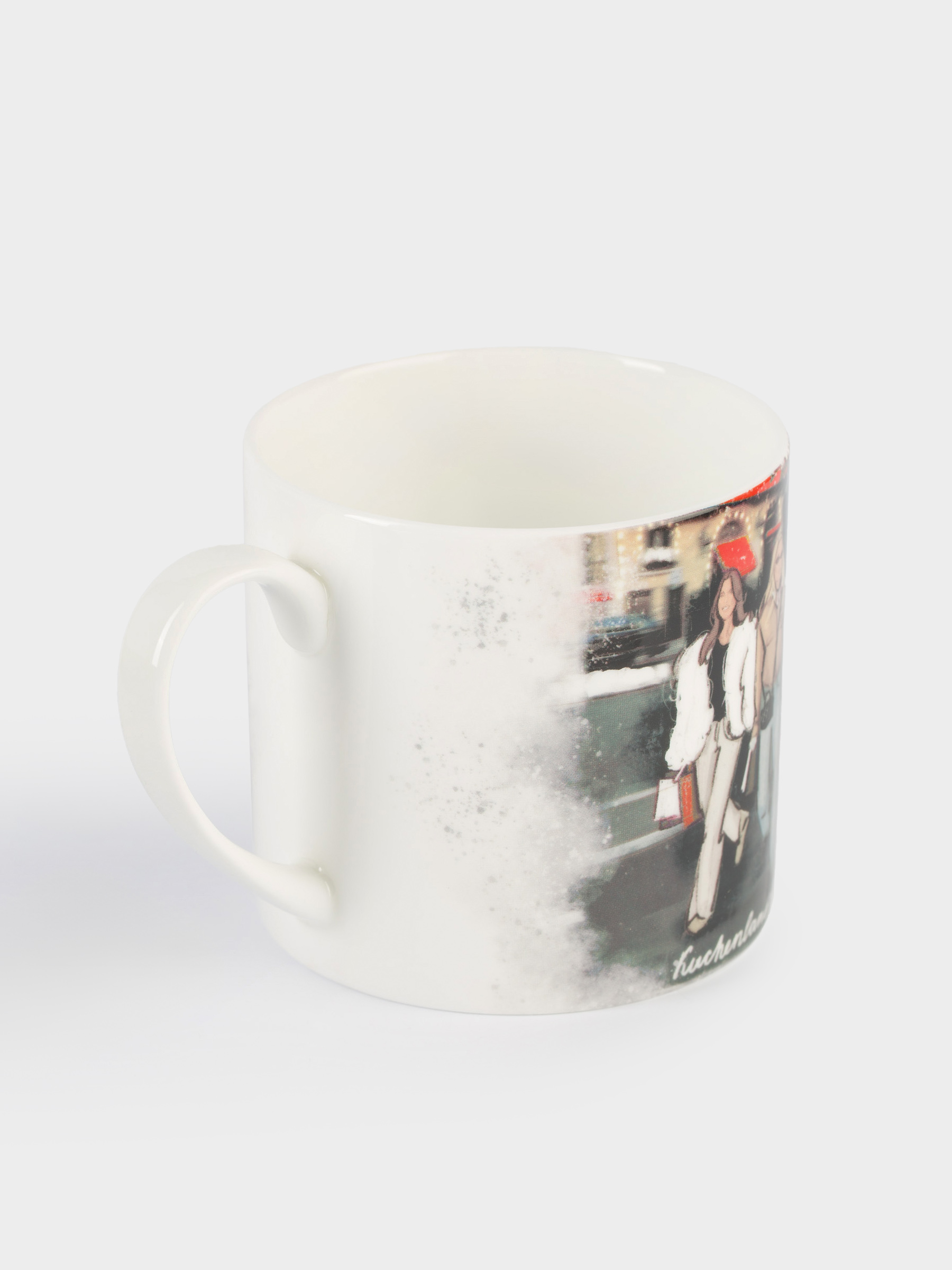 Кружка, 500 мл, фарфор F, Девушки с покупками, Christmas city, image-2