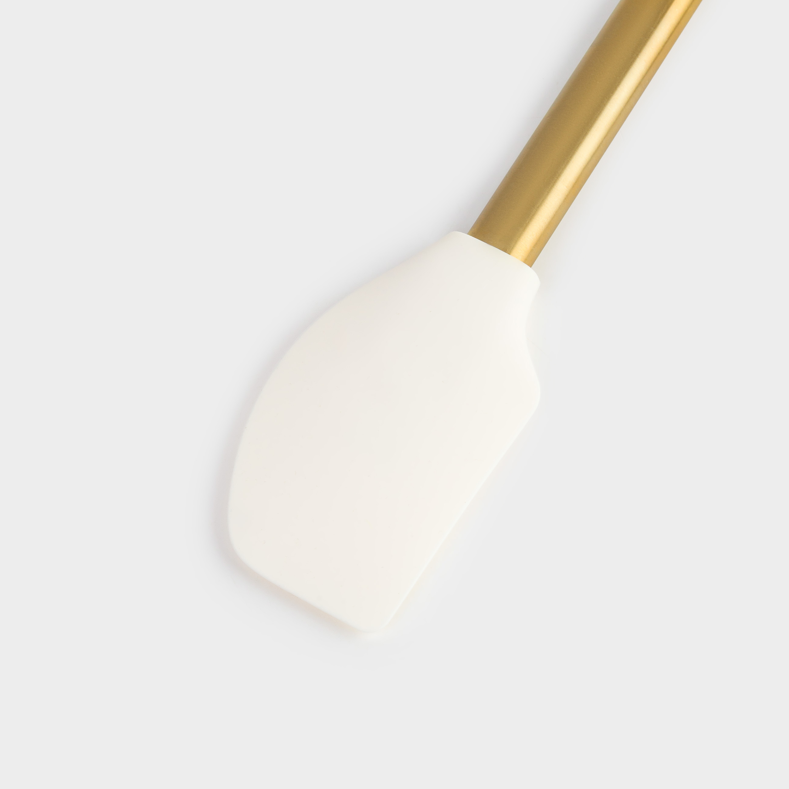 Лопатка-шпатель, 33 см, силикон/сталь, молочная, Bello gold, image-2