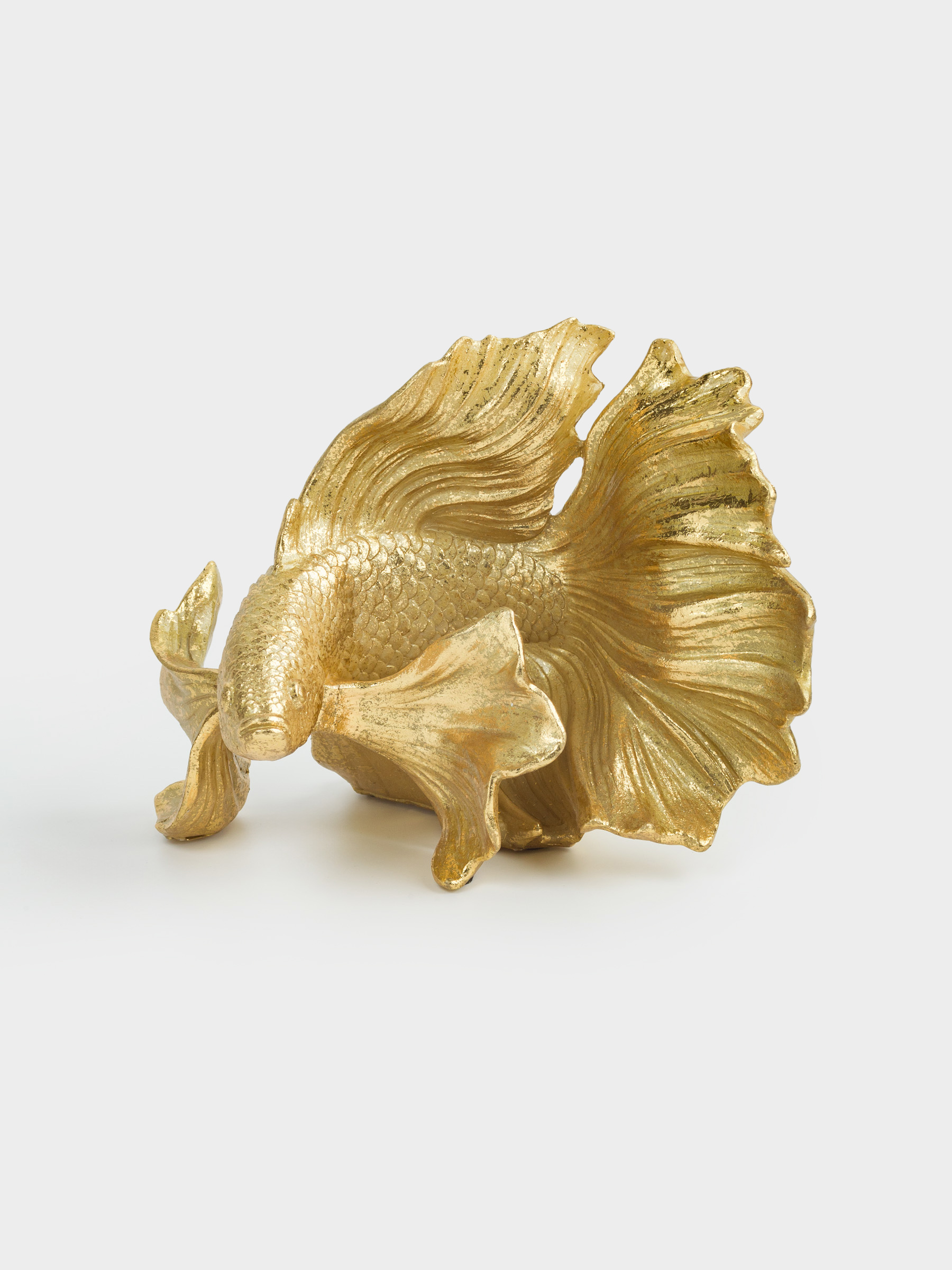 Статуэтка, 21 см, полирезин, золотистая, Рыбка, Goldfish, image-4