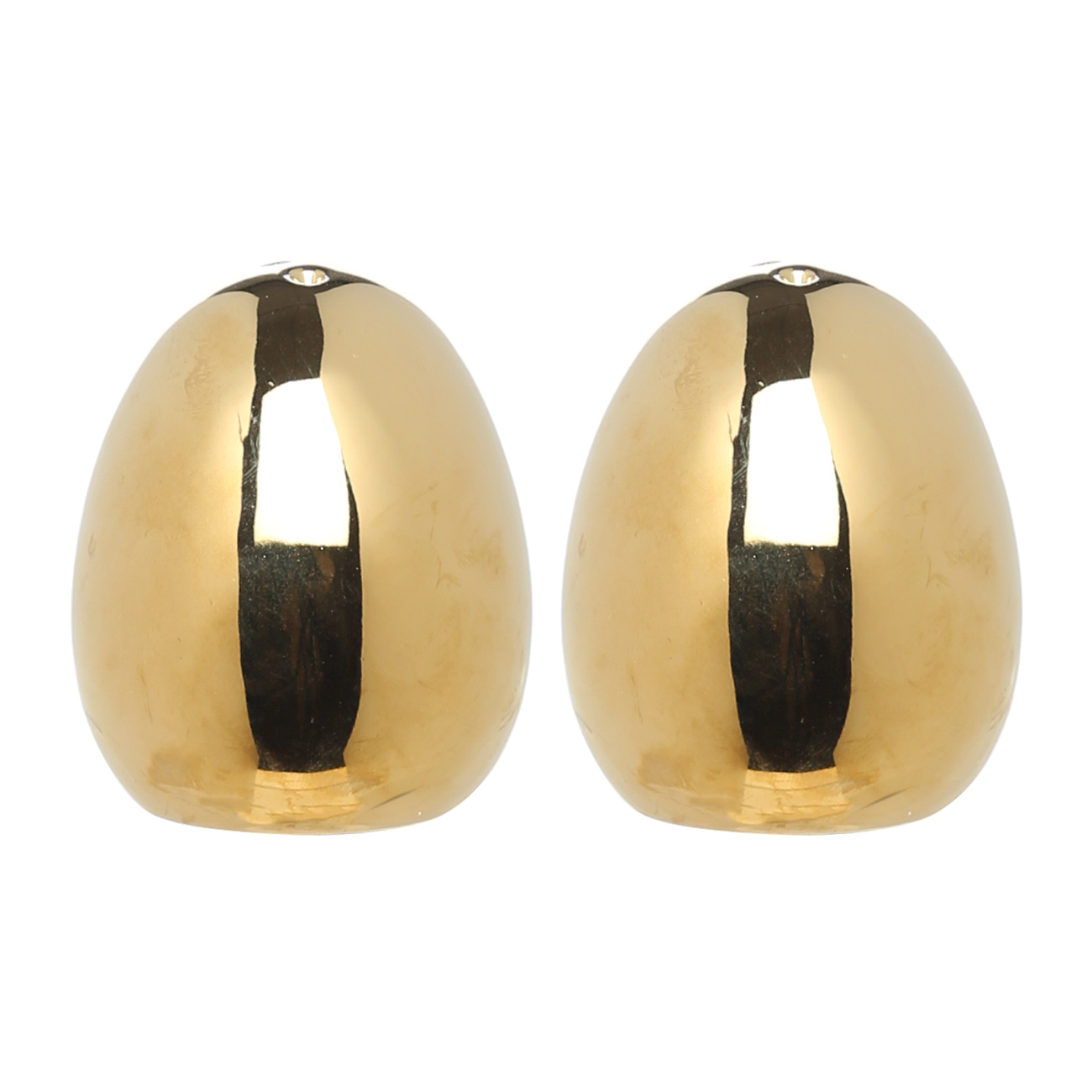

Набор для соли и перца, 6 см, керамика, золотистый, Яйца, Easter gold