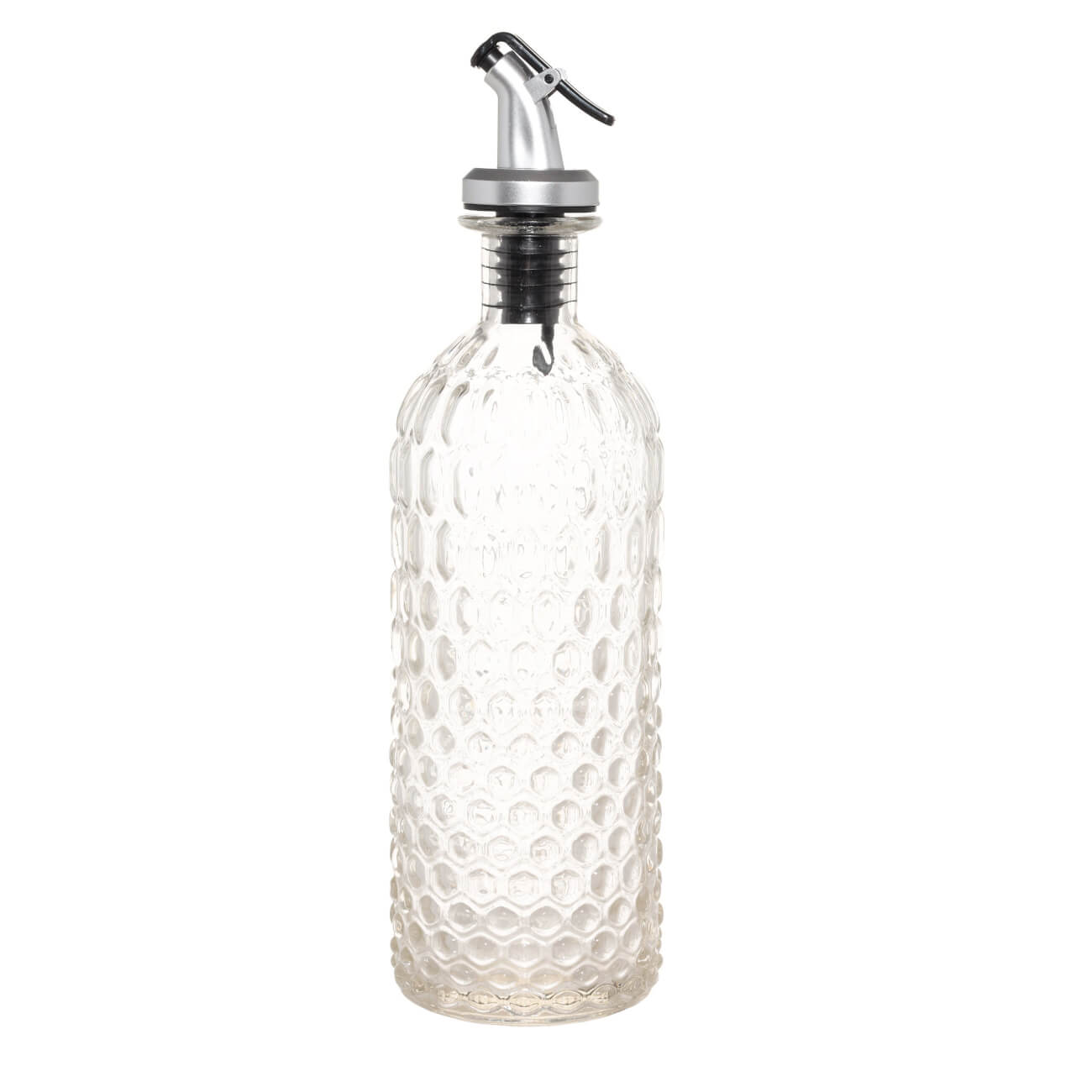 Бутылка для масла или уксуса, 450 мл, с дозатором, стекло Р/пластик, Bubbly