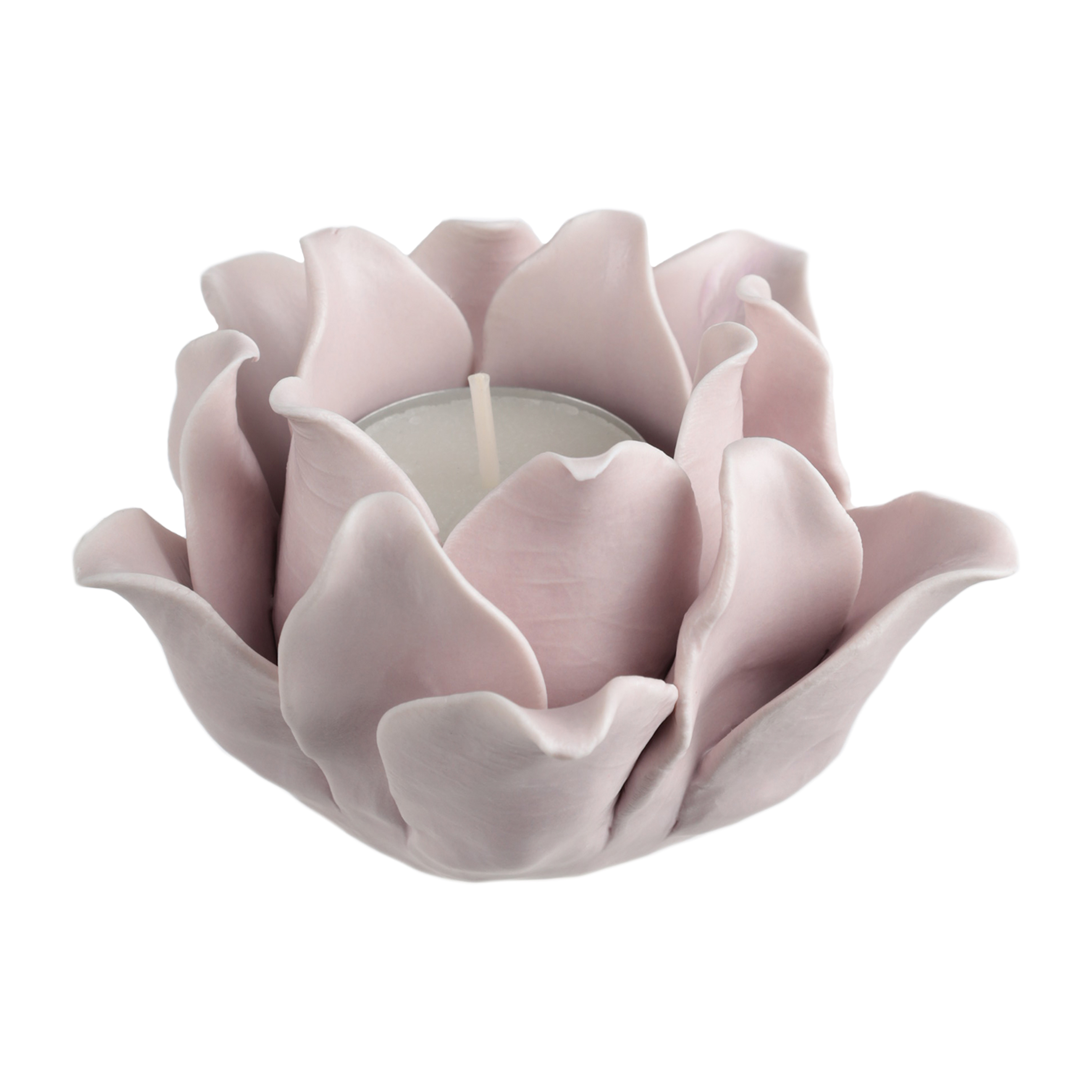 Подсвечник, 10 см, для чайной свечи, фарфор P, розовый, Цветок, Magnolia изображение № 4