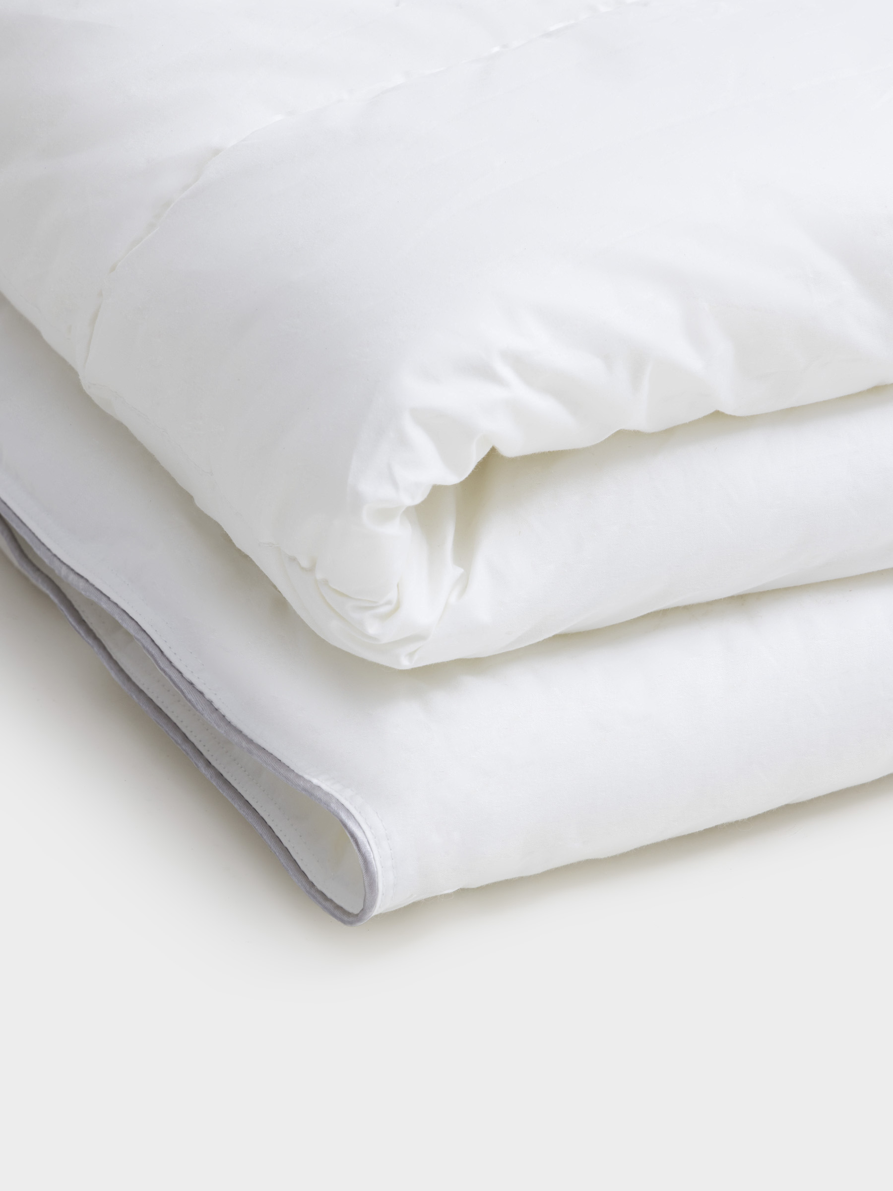 Одеяло, 200х220 см, хлопок/микрофибра, белое, с серебристым кантом, Soft cotton, image-3