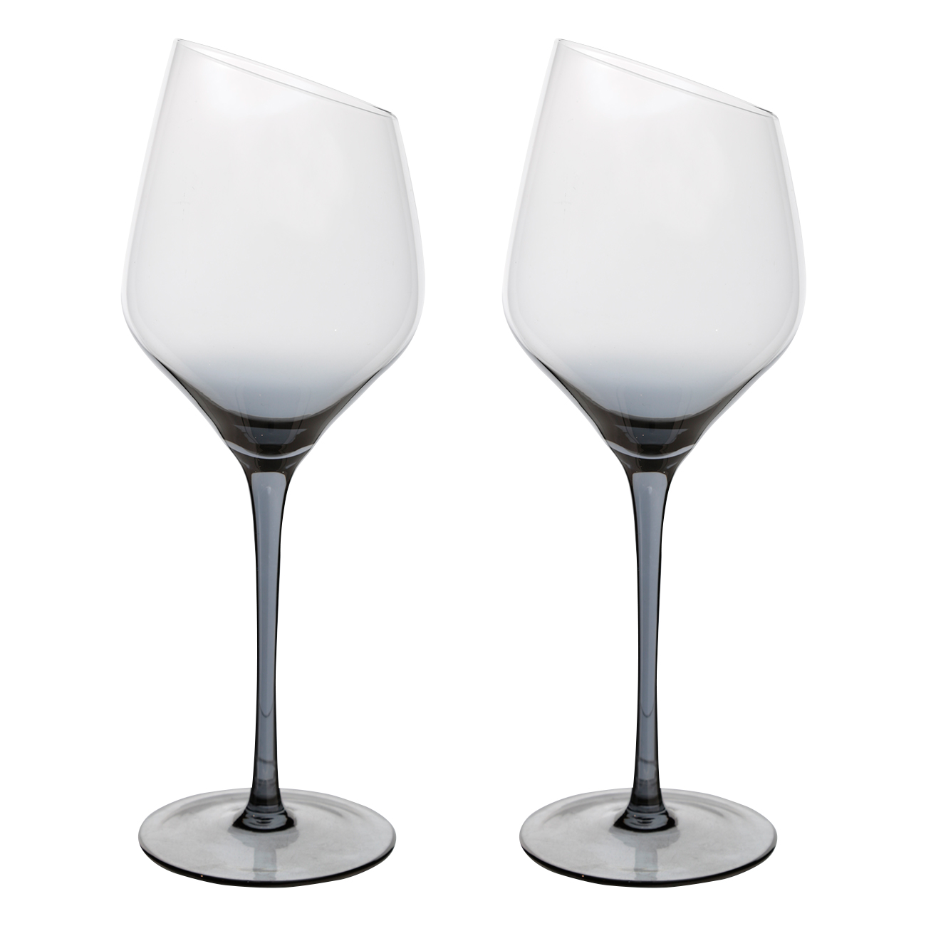 Бокал для белого вина, 460 мл, 4 шт, стекло, серый, Charm L Color изображение № 2