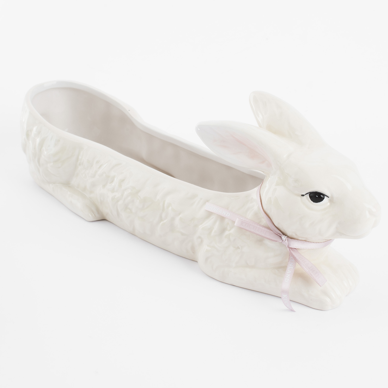 Конфетница, 34х12 см, керамика, молочная, Кролик, Natural easter изображение № 2