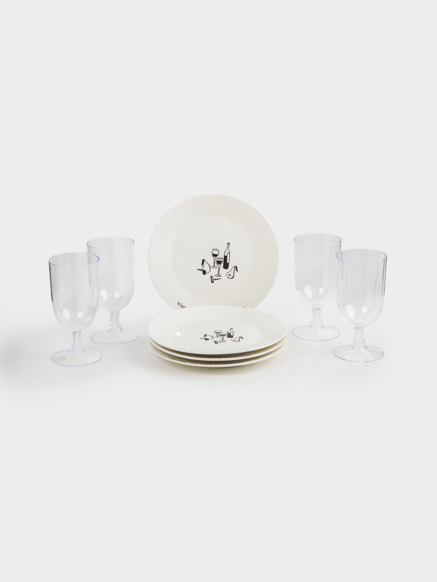 Корзина для пикника, 42х30 см, 4 перс, 25 пр, с пледом, лоза, овальная, коричневая, Picnic, image-6