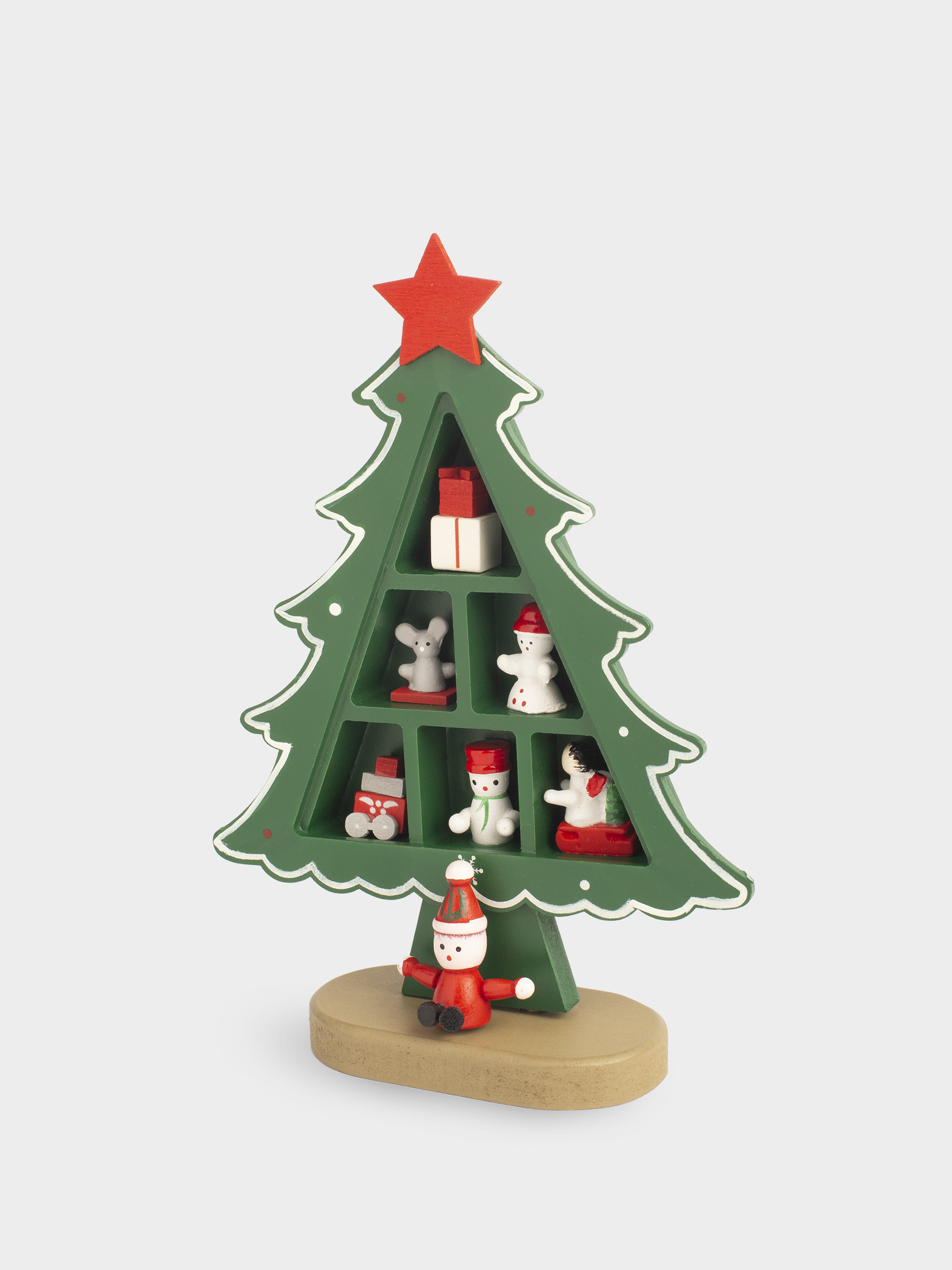 Статуэтка, 20 см, МДФ, зеленая, Ель-шкаф с игрушками, Christmas style, image-2