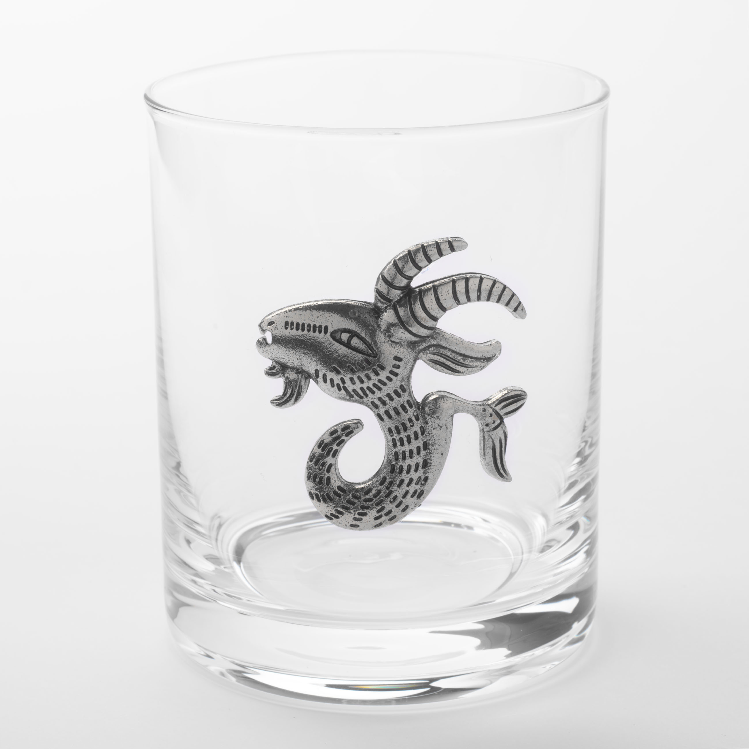 Стакан для виски 10 см 340 мл стеклометалл серебристый Козерог Zodiac 799₽
