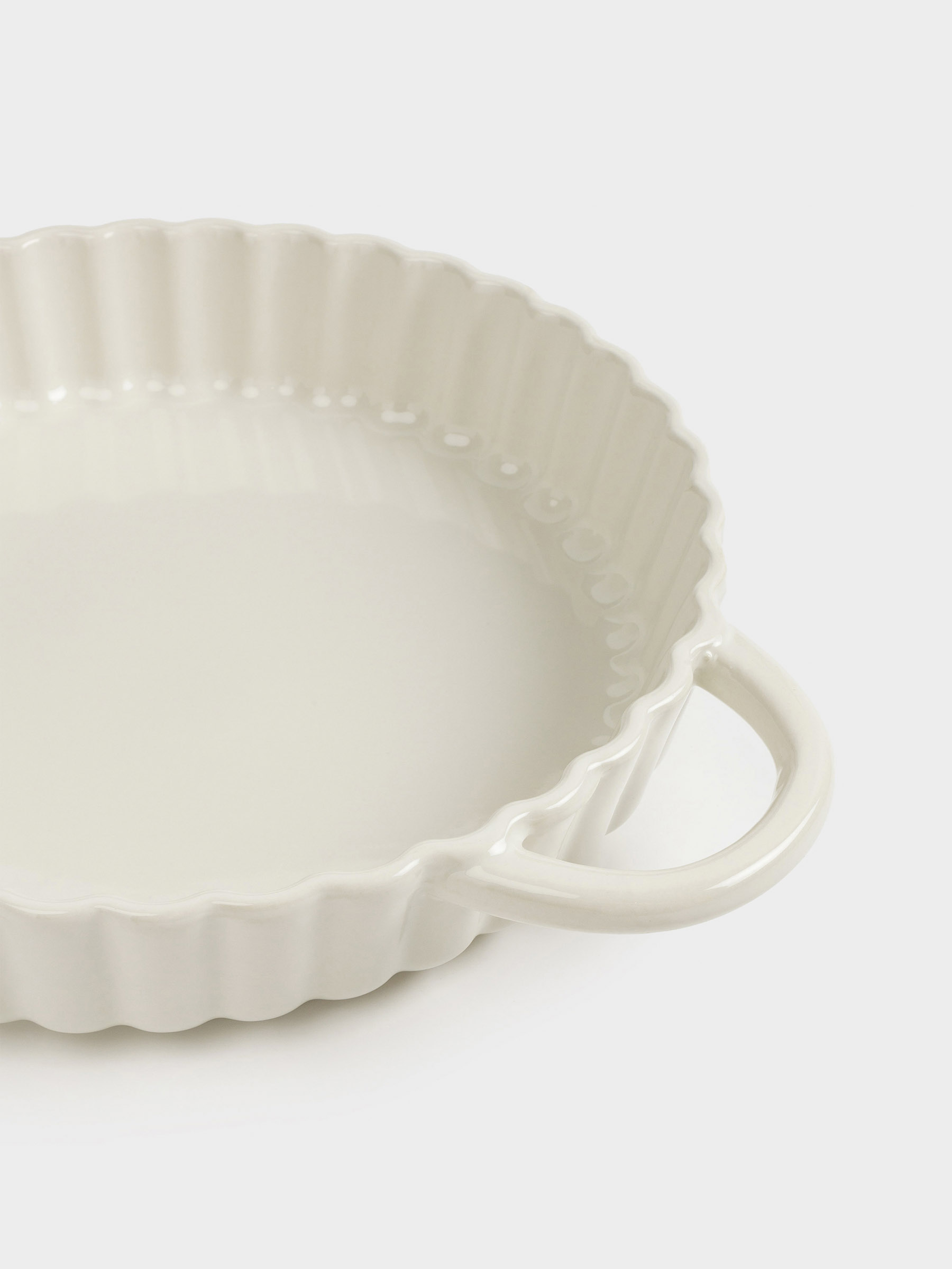 Форма для запекания, 22 см, керамика, круглая, молочная, Cakes ivory, image-2