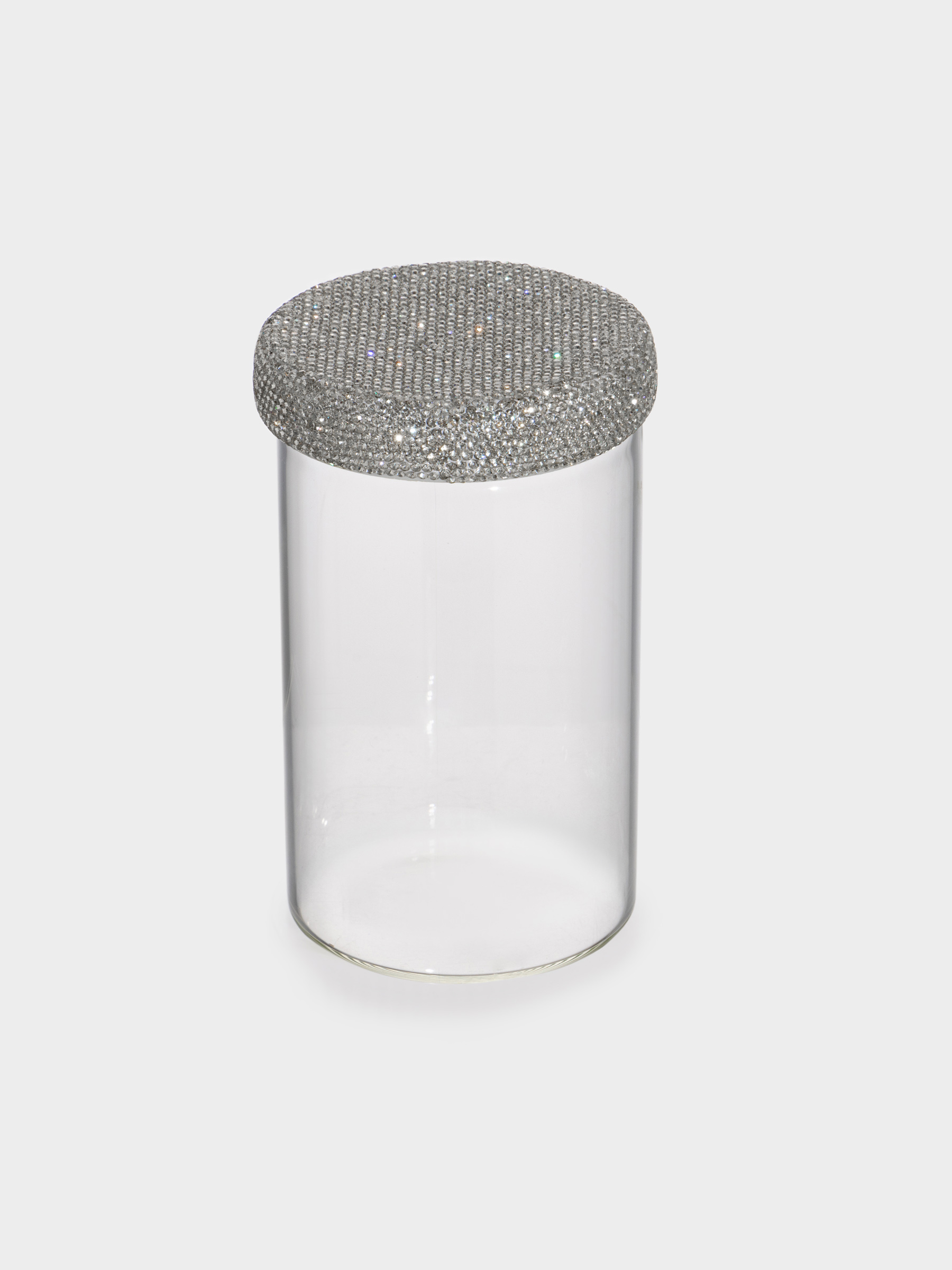 Емкость для хранения, 9х17 см, 900 мл, стекло Б/стразы, Crystal decor, image-4