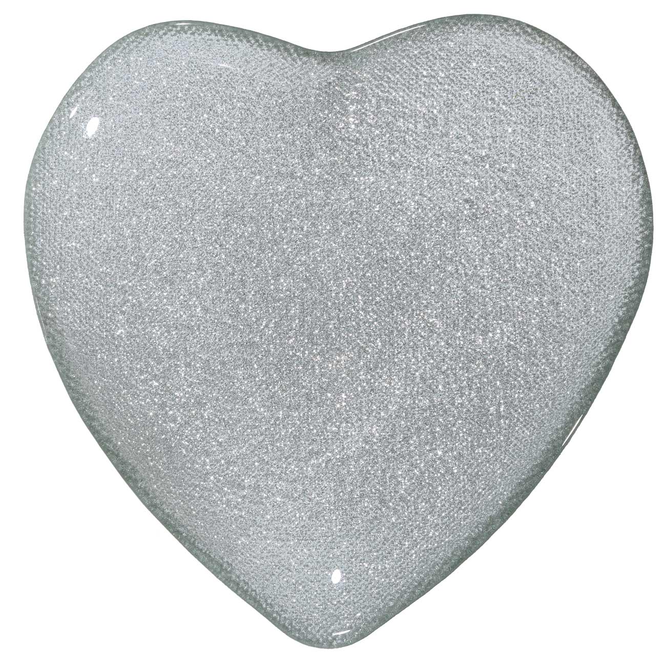 

Блюдо, 25 см, стекло, серебристое, Сердце, Heart