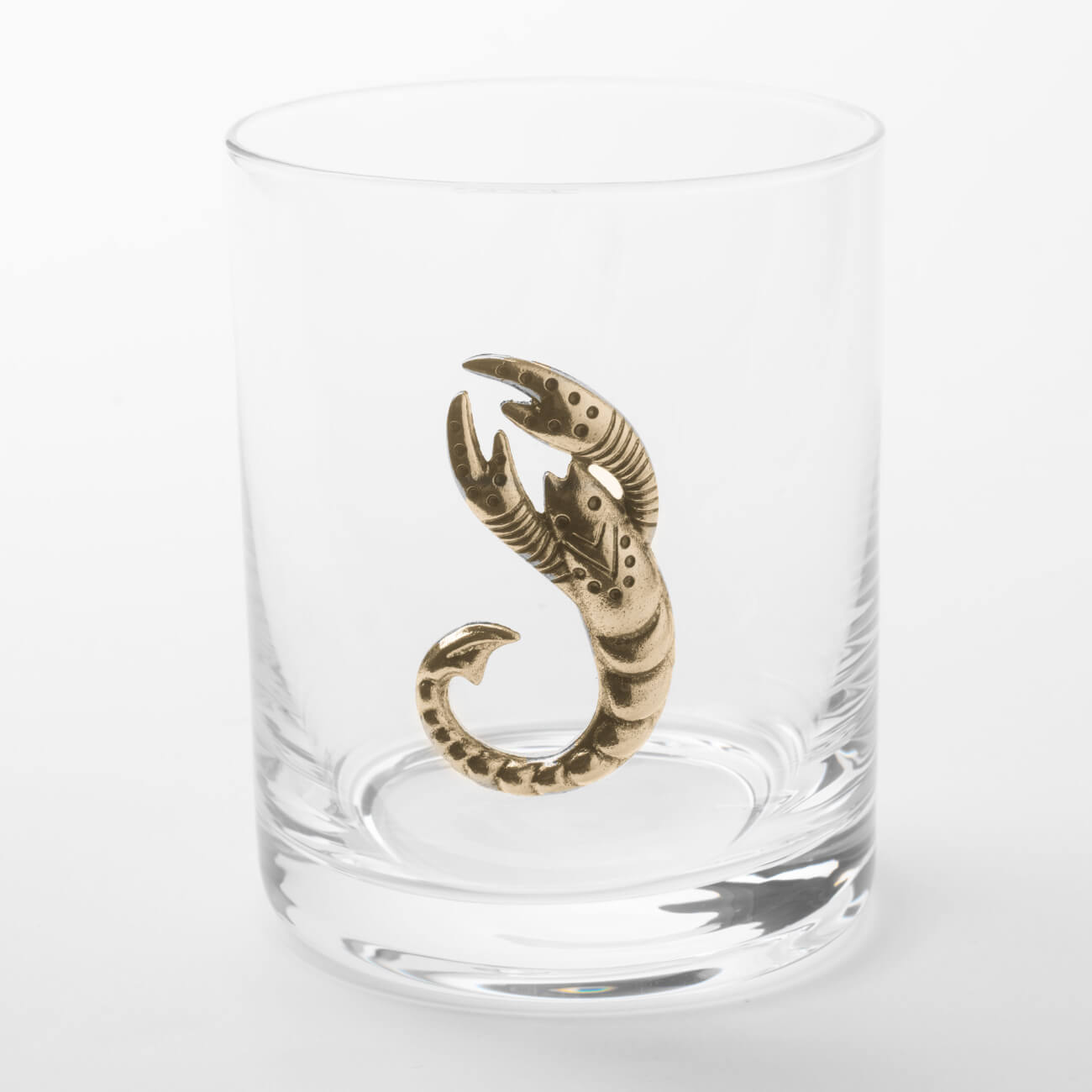 Стакан для виски, 340 мл, стекло/металл, золотистый, Скорпион, Zodiac изображение № 1