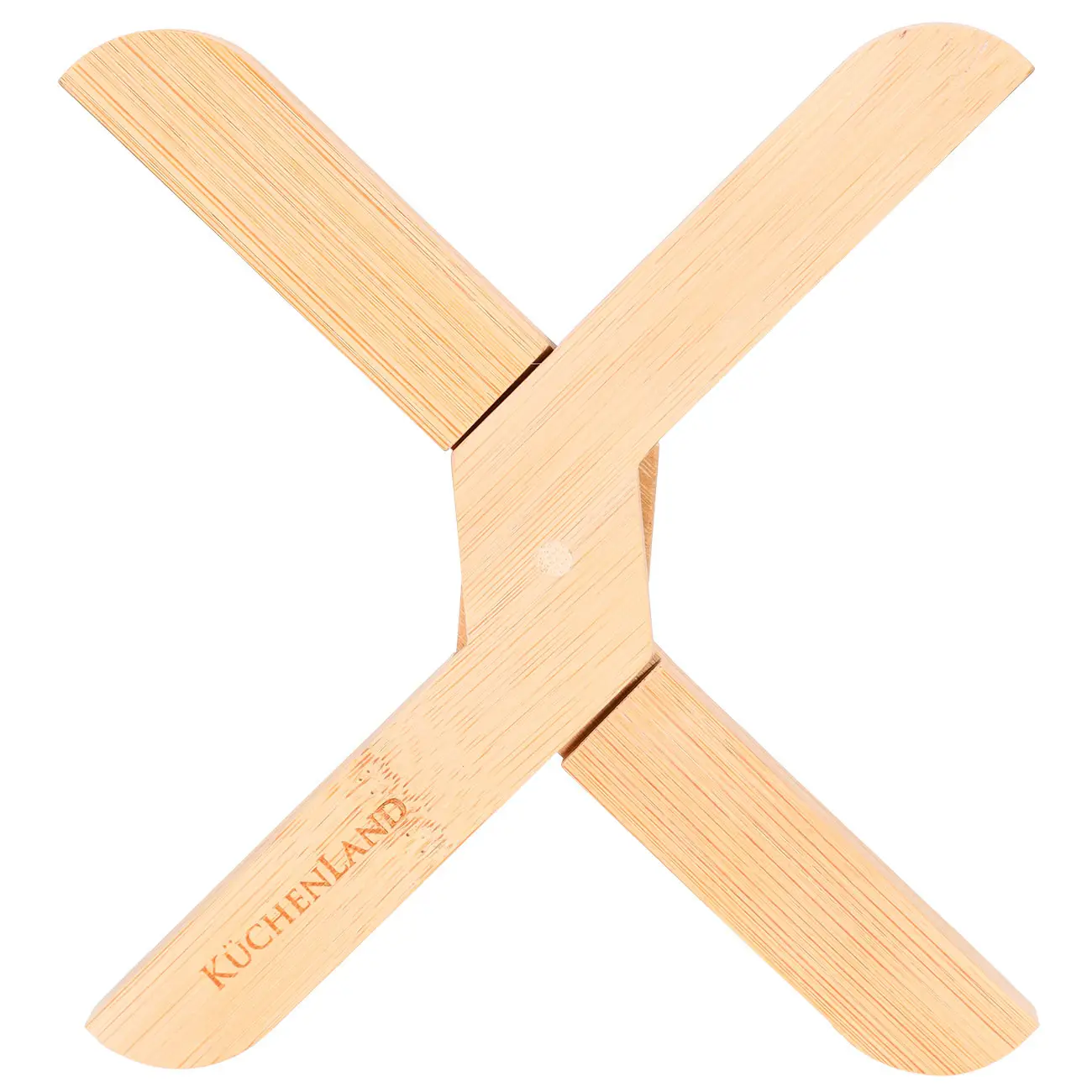 Подставка под горячее, 20 см, складная, бамбук, Bamboo, image-0