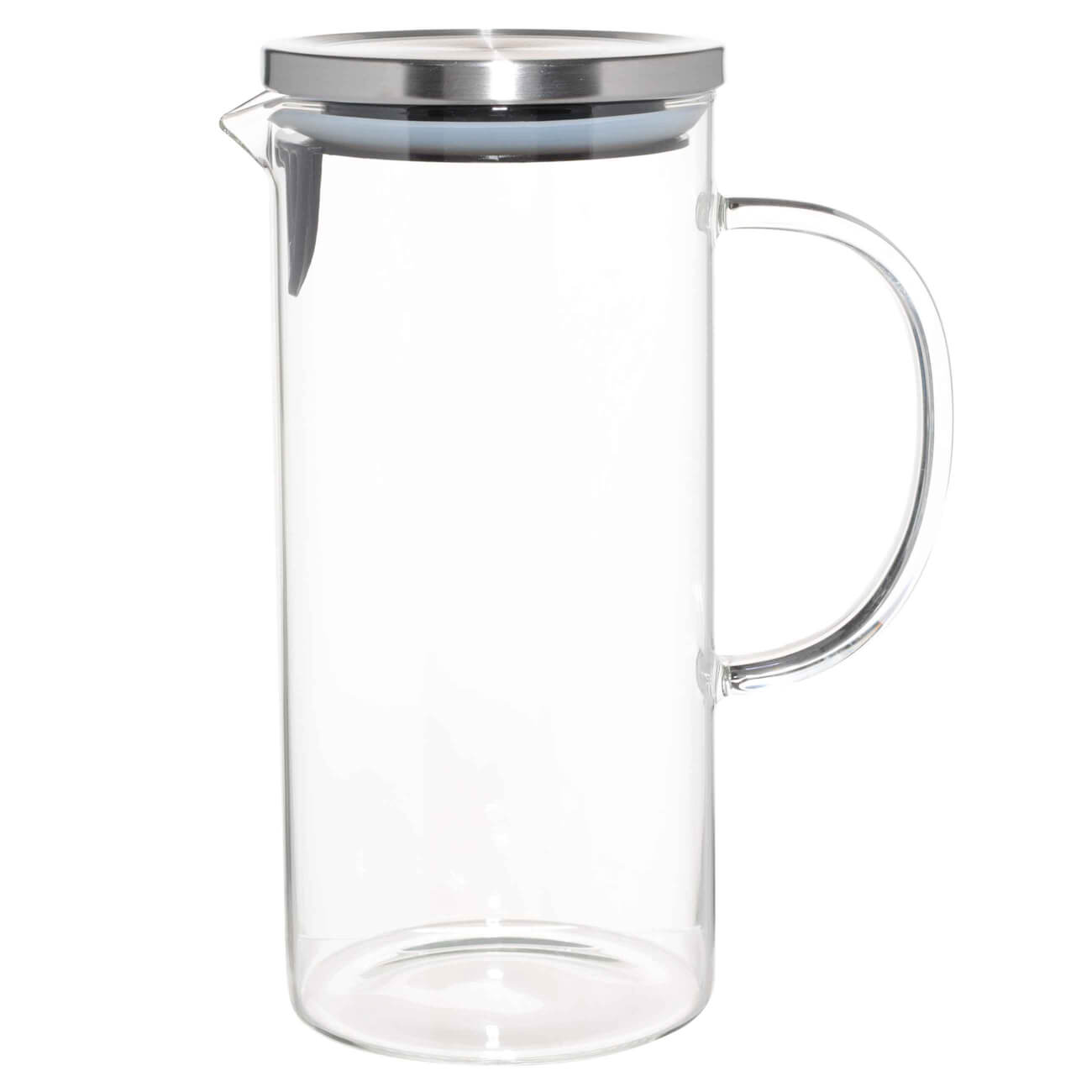fissman кофейник стеклянный pour over 900мл со стальным фильтром Кувшин, 1,4 л, с крышкой-фильтром, стекло Б/сталь, Classic