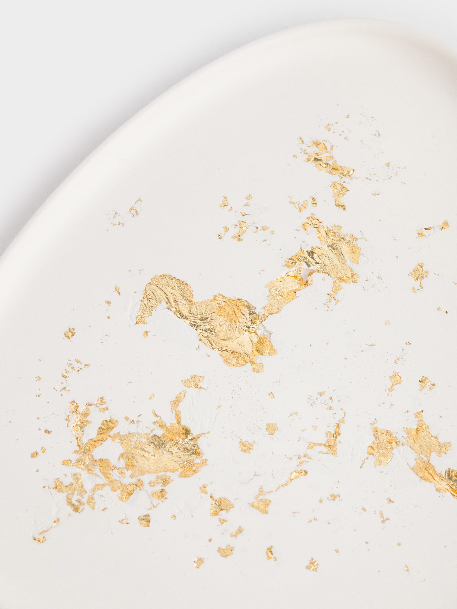 Блюдо декоративное, 17х14 см, гипс/фольга, бежево-золотистое, Antic gold, image-4