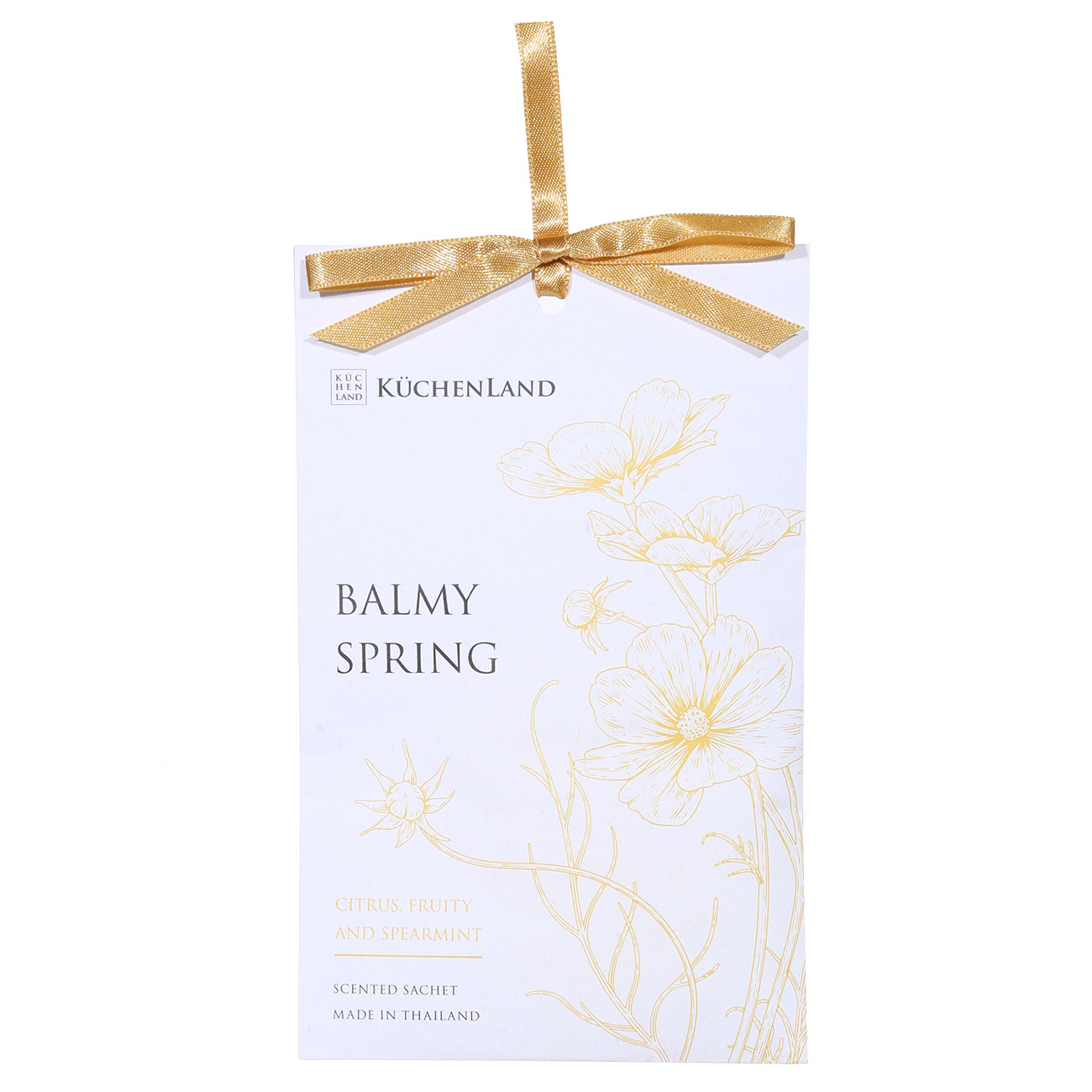 

Саше ароматическое, 10х16 см, подвесное, Citrus, Fruity and Spearmint, Balmy spring