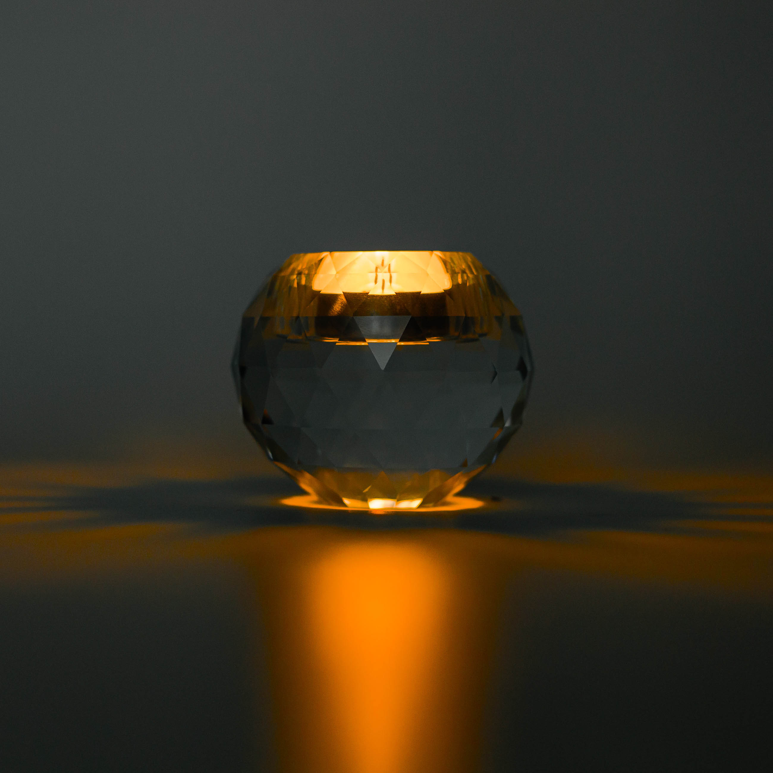 Подсвечник, 7 см, для чайной свечи, кристальное стекло, Сфера, Lux crystal, image-5