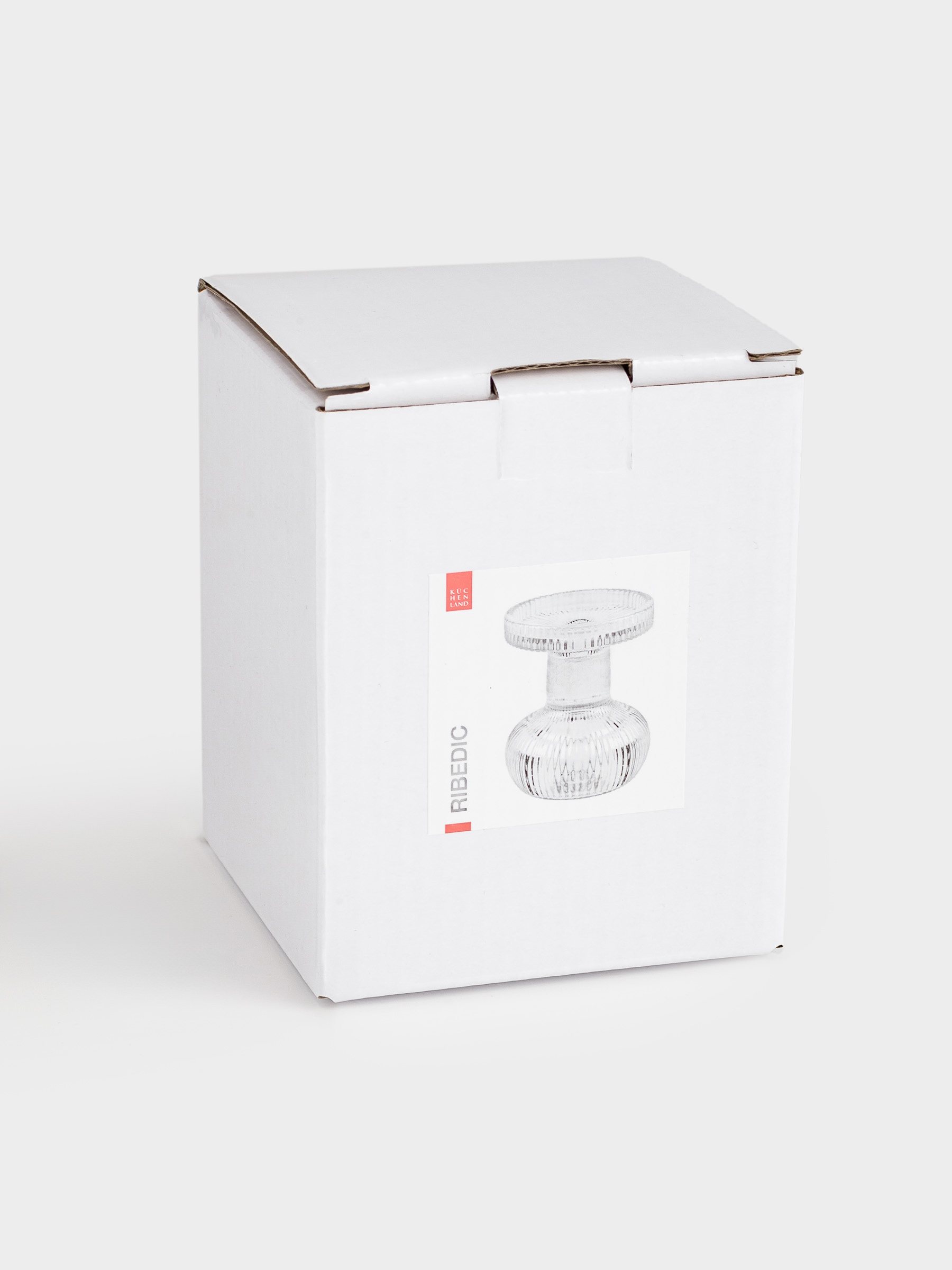 Подсвечник, 11 см, для одной свечи, на ножке, стекло, Ribedic, image-4