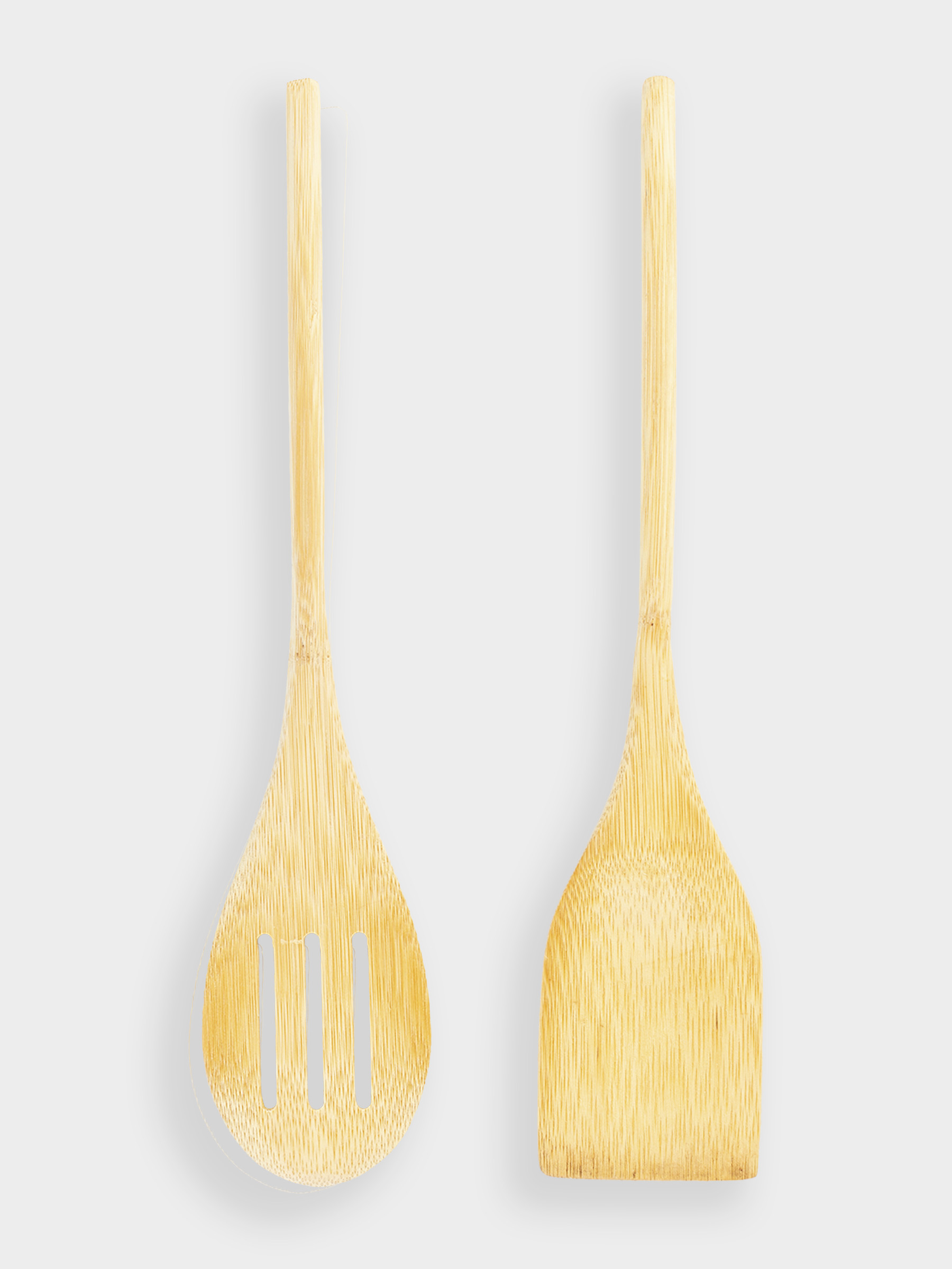 Набор кухонных принадлежностей, 2 пр, лопатка/шумовка, бамбук, Bamboo, image-0