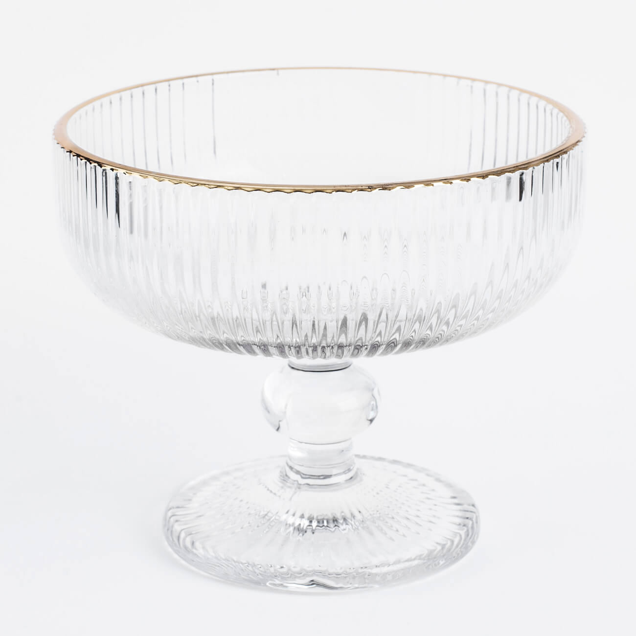 

Креманка, 10 см, 280 мл, стекло Р, с золотистым кантом, Argos gold-t