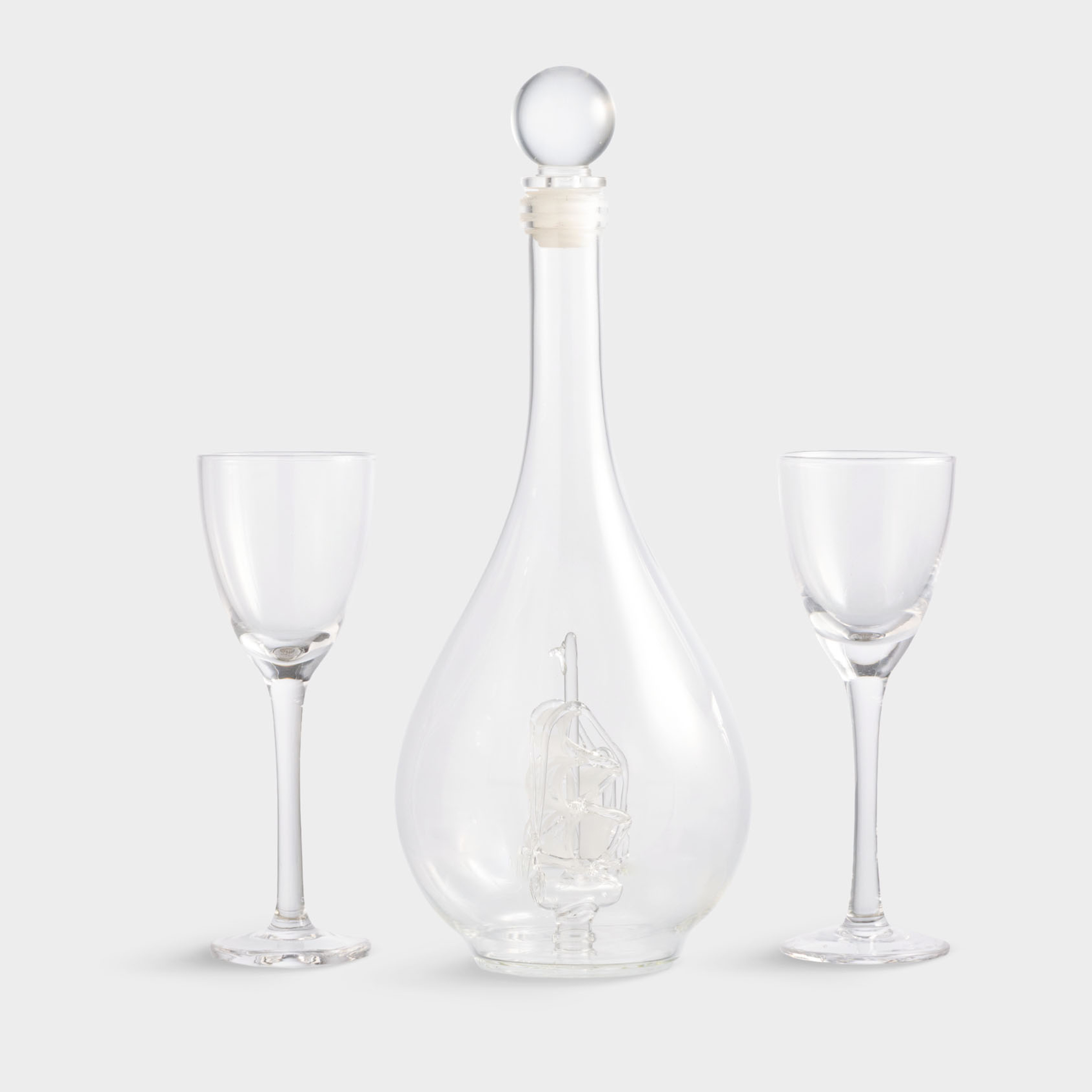 Набор для водки 2 перс 3 пр графинрюмка стекло Корабль Bar 2990₽