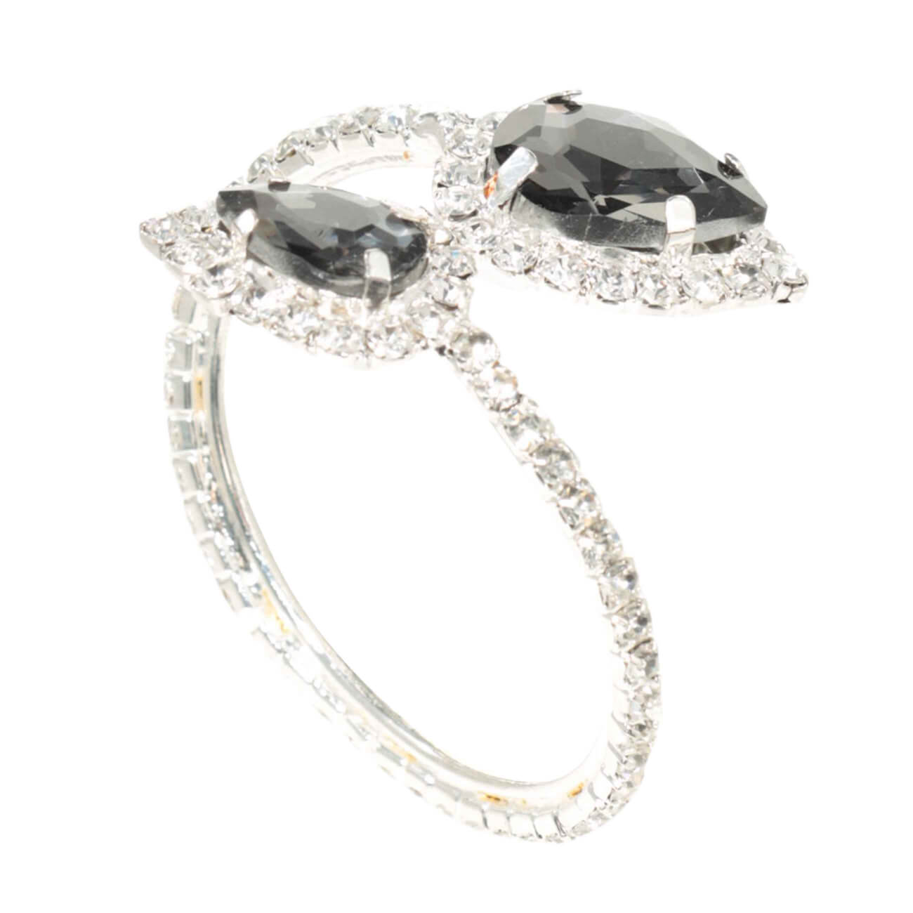 Кольцо для салфеток, 5 см, металл/стекло, серебристое, Капли, Winter antarctica проставочное кольцо joy kie md at 01 alloy 6061 28 6 5mm анодированное серебристое