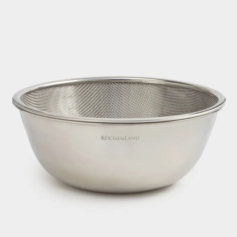 Набор из миски и дуршлага, 22 см, 2 пр, сталь, Classic, image-0