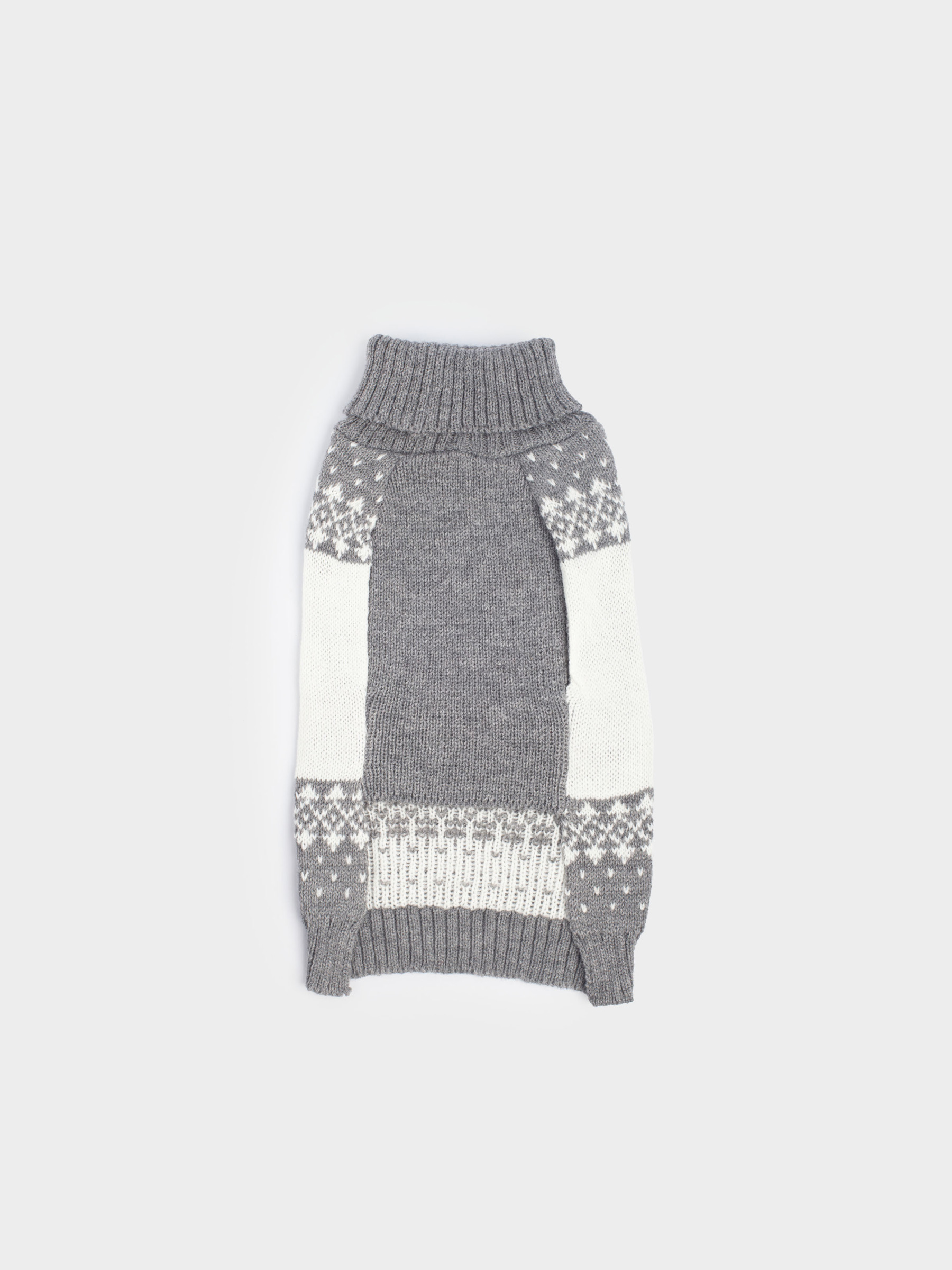 Свитер для животных, 25 см, р. XS, акрил, серо-белый, Олени, Fashion pet, image-0