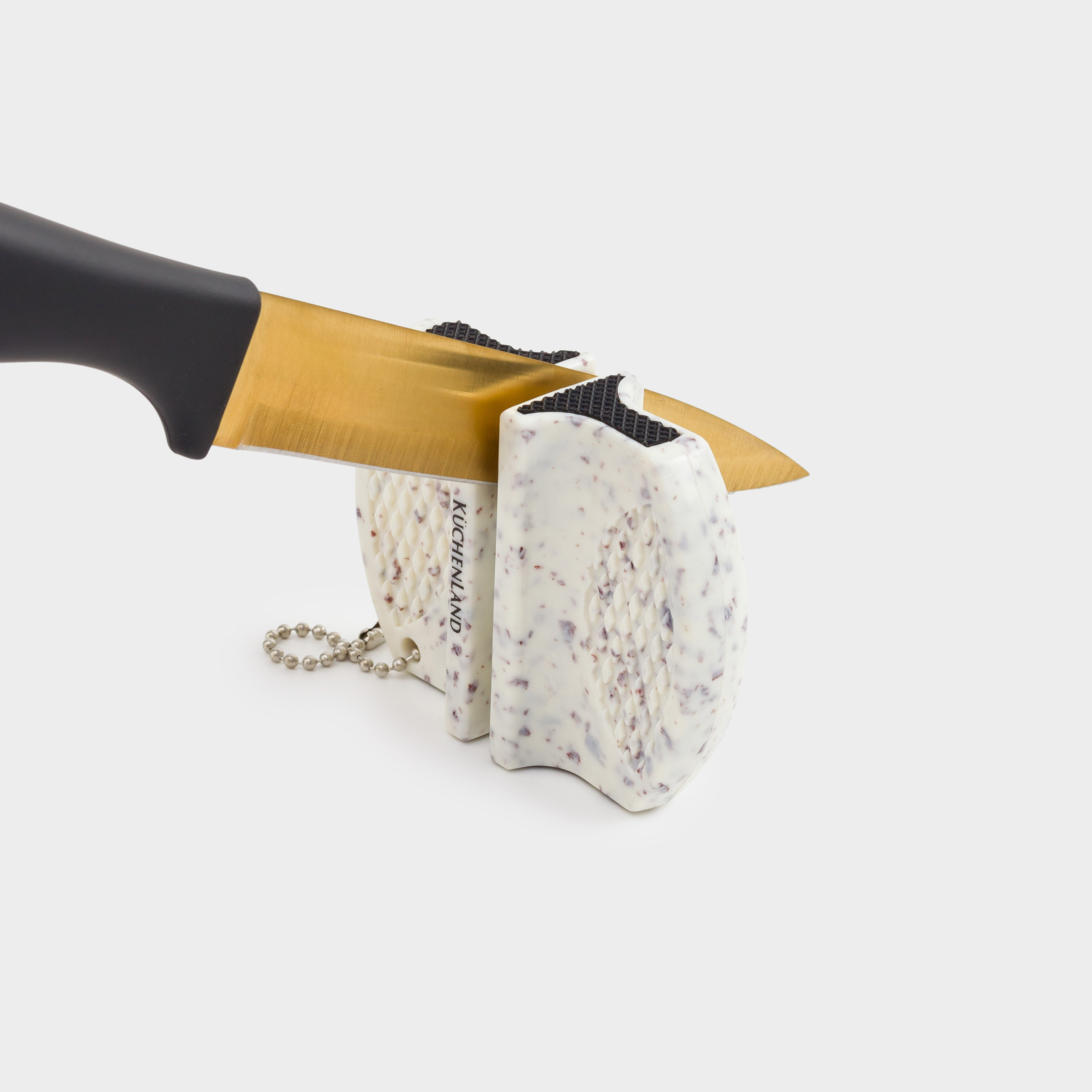 Точило для ножей, 7 см, пластик/сталь, молочное, Accessories, image-6