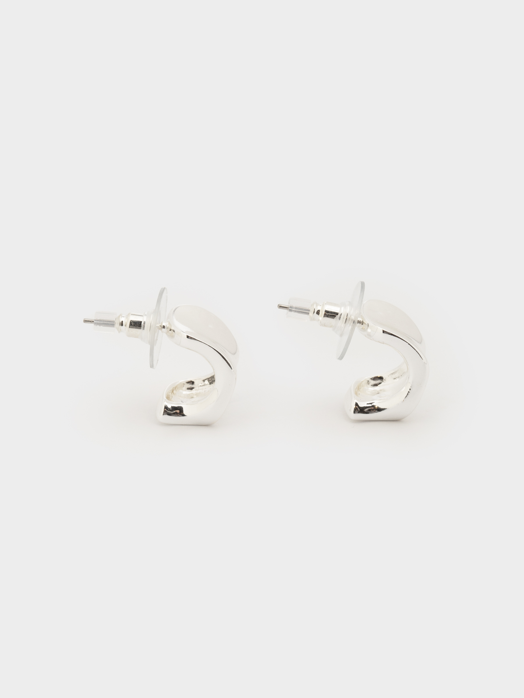 Серьги-пусеты, 1,5 см, 2 шт, металл, серебристые, Jewelry, image-2