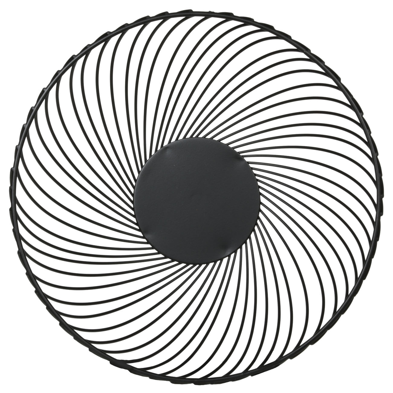 Корзина для фруктов, 26 см, металл, черная, Twist black изображение № 2