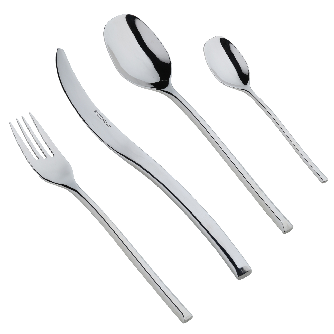 Kuchenland Столовые приборы 6 перс 24 пр сталь New York City 14990₽