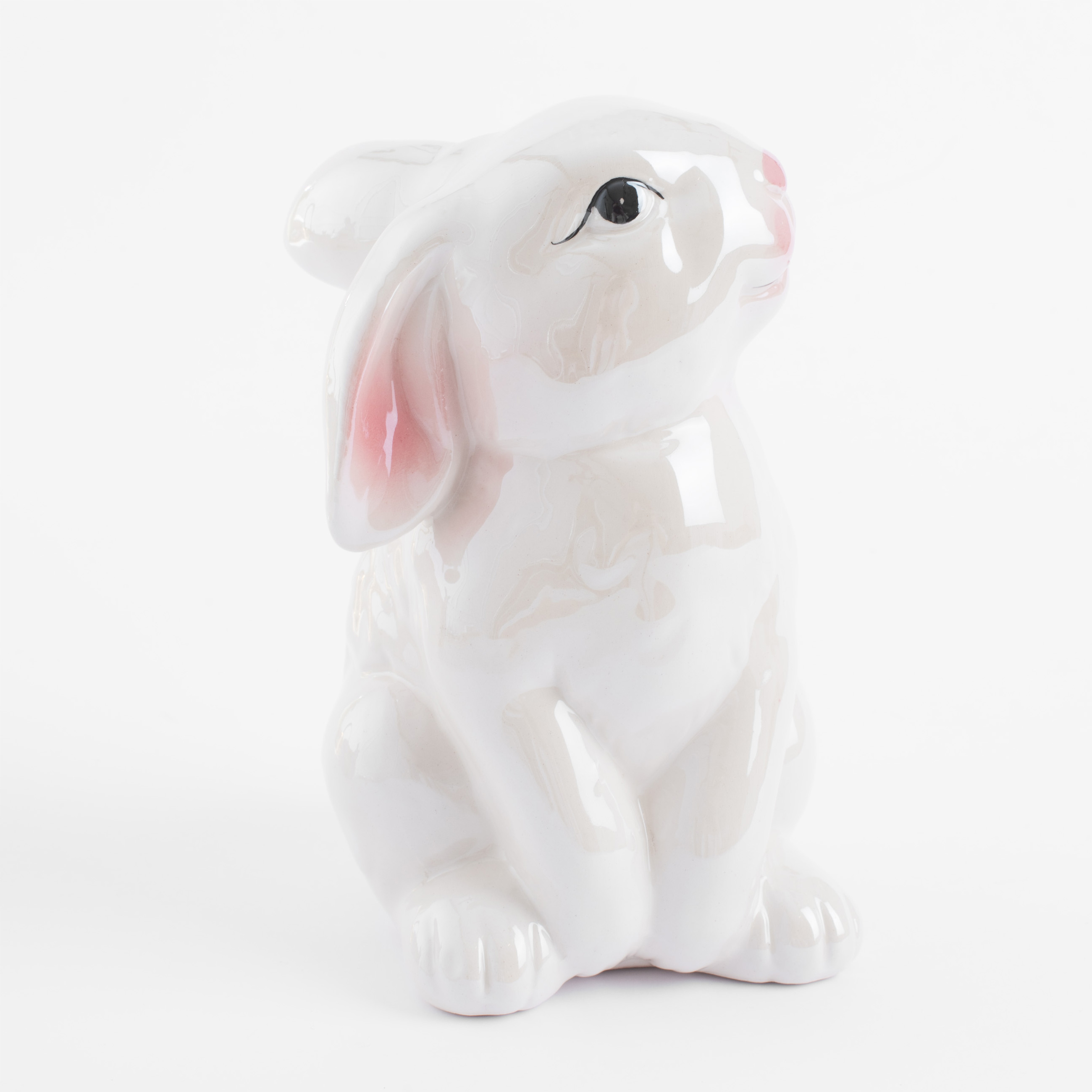 Статуэтка, 16 см, керамика, молочная, перламутр, Кролик, Easter изображение № 2