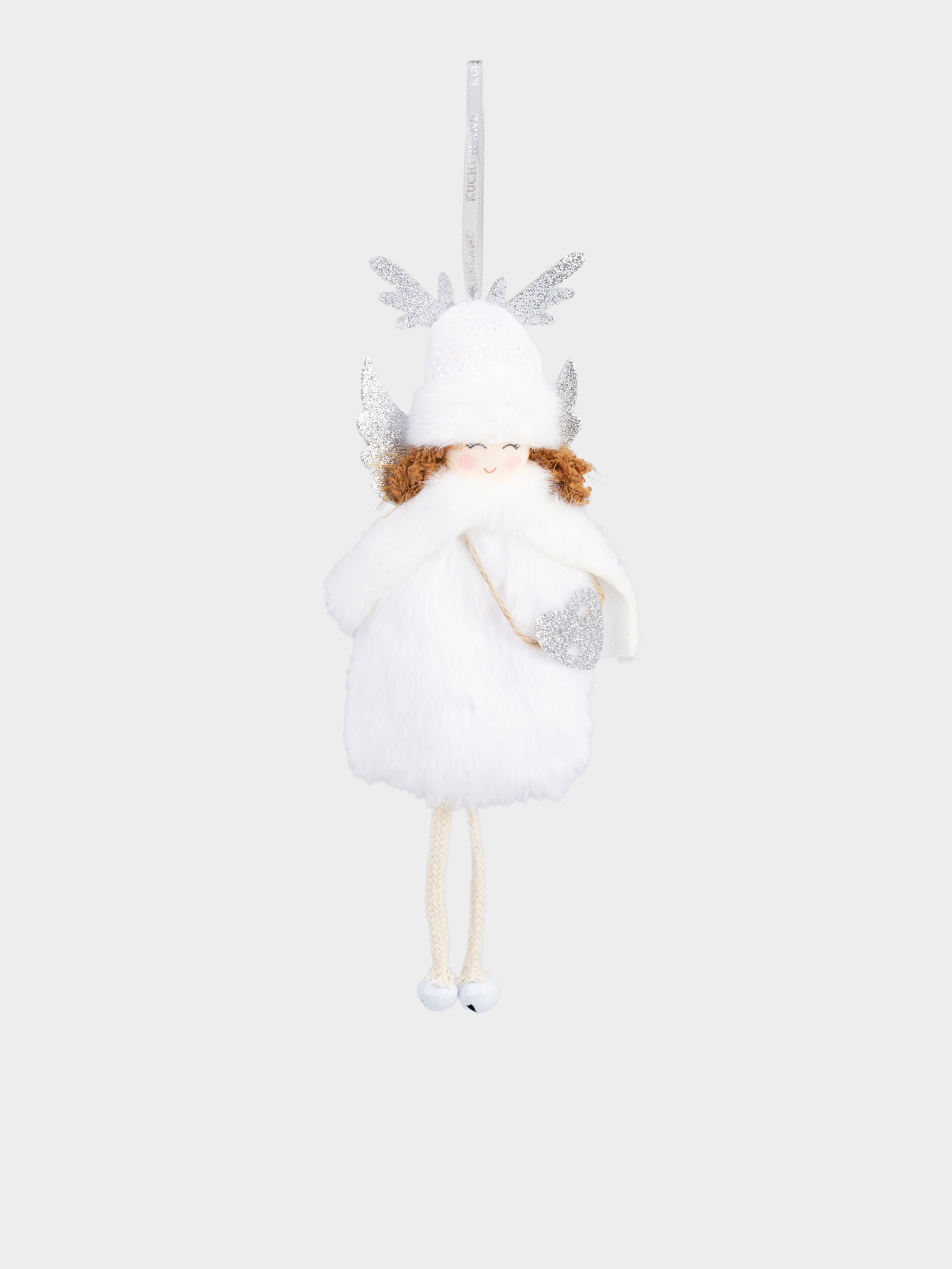 Игрушка елочная, 24 см, полиэстер/пенопласт, белая, Девочка в шапке, Sweet girl, image-0