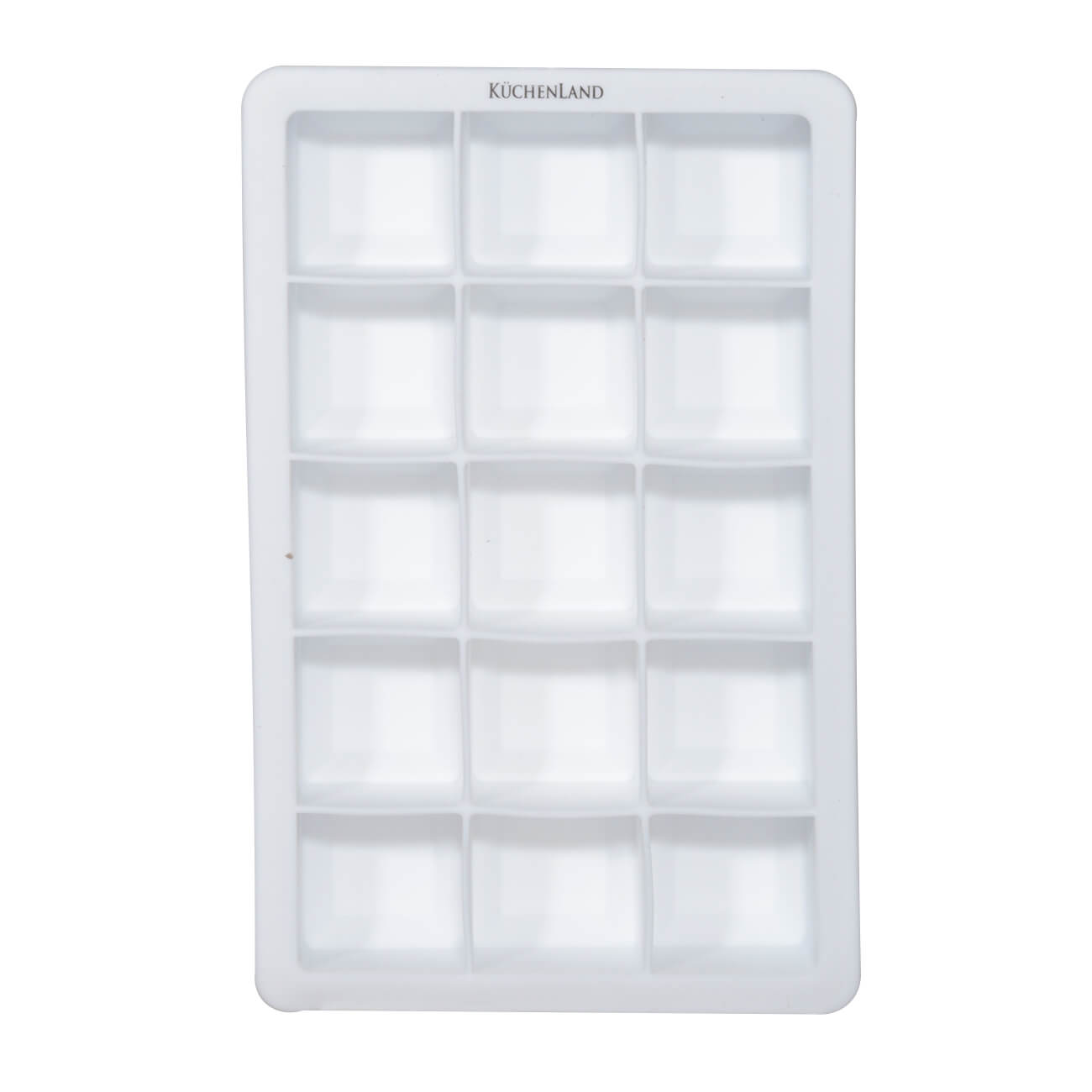 Kuchenland Форма для льда, 18х12 см, 15 отд, силикон, белая, Soft kitchen 