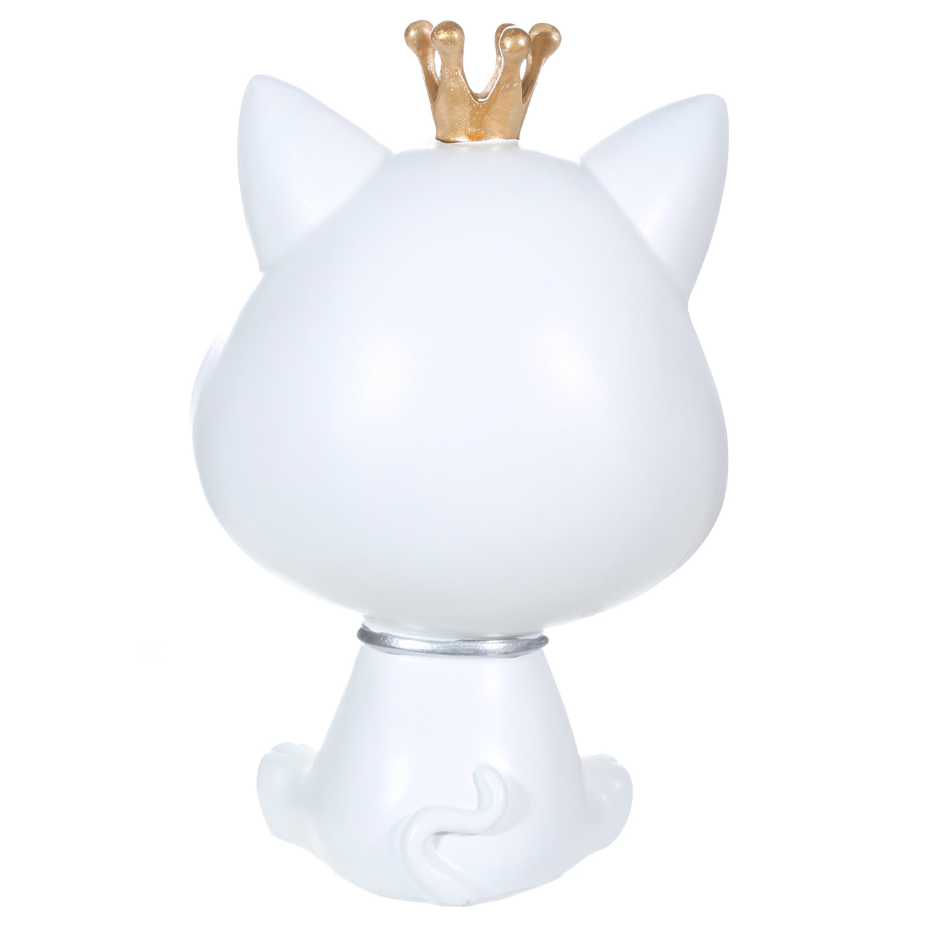 Конфетница, 27х17 см, полирезин, белая, Кот в короне, Cat изображение № 4