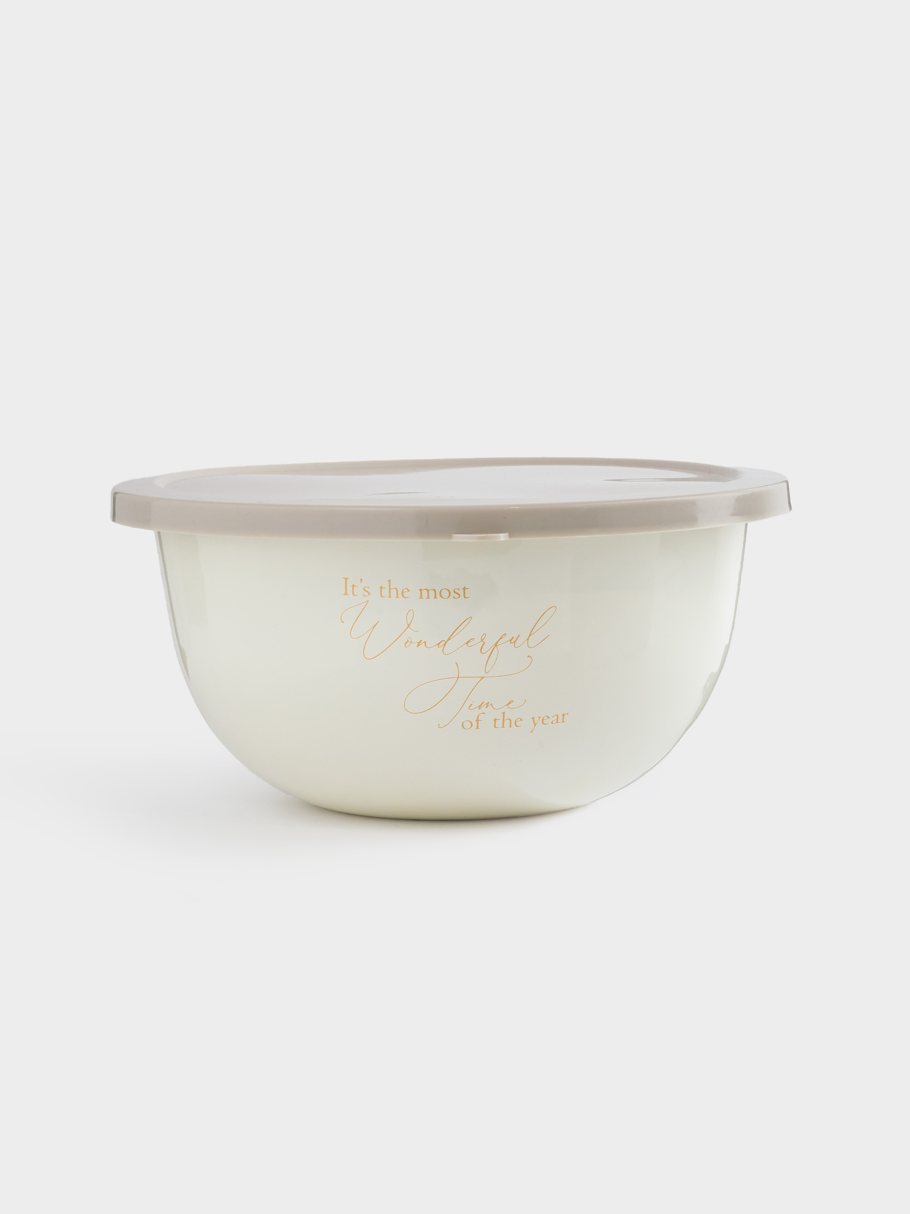 Миска, 1,8 л, с крышкой, металл эмалированный/пластик, молочная, Wonderful Time, Autumn enamel, image-0