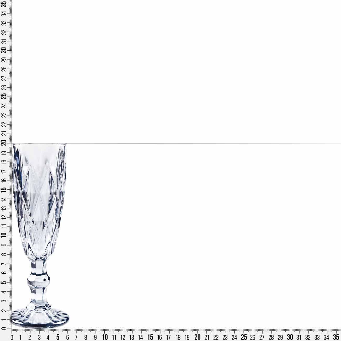 Бокал-кубок для шампанского, 170 мл, стекло Р, серый, Rhomb color изображение № 3