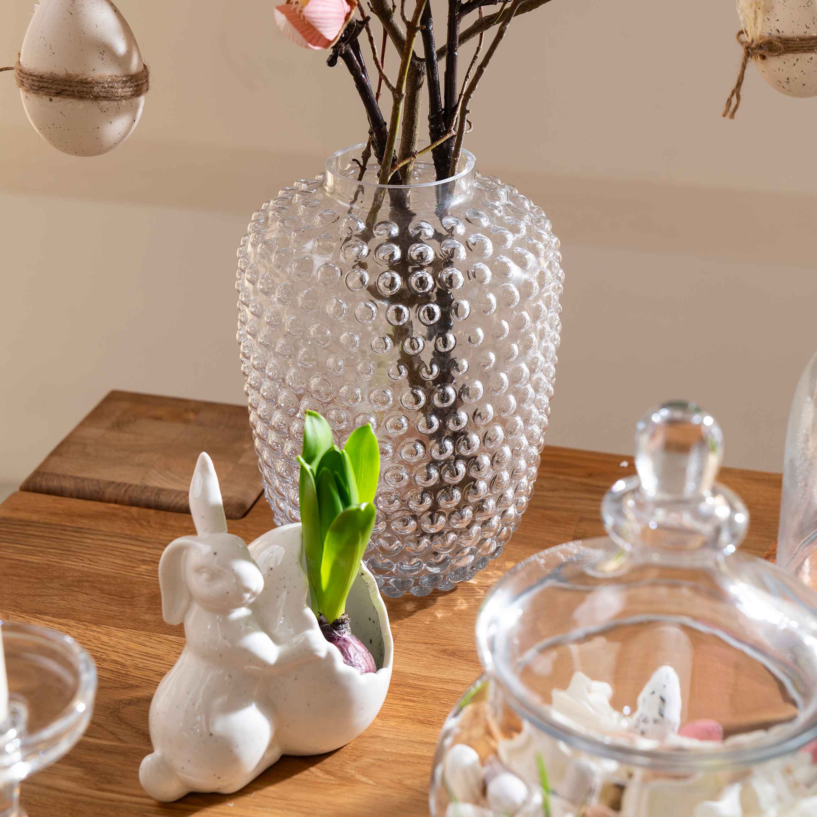 Конфетница, 15х14 см, фарфор P, молочная, в крапинку, Кролик с яйцом, Natural Easter изображение № 7