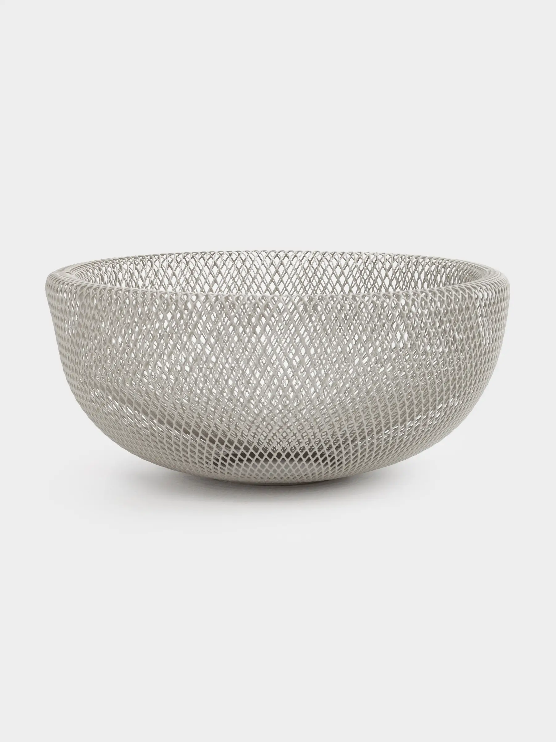 Корзина для фруктов, 29 см, металл, серо-бежевая, Сетка, Dainty twin, image-0