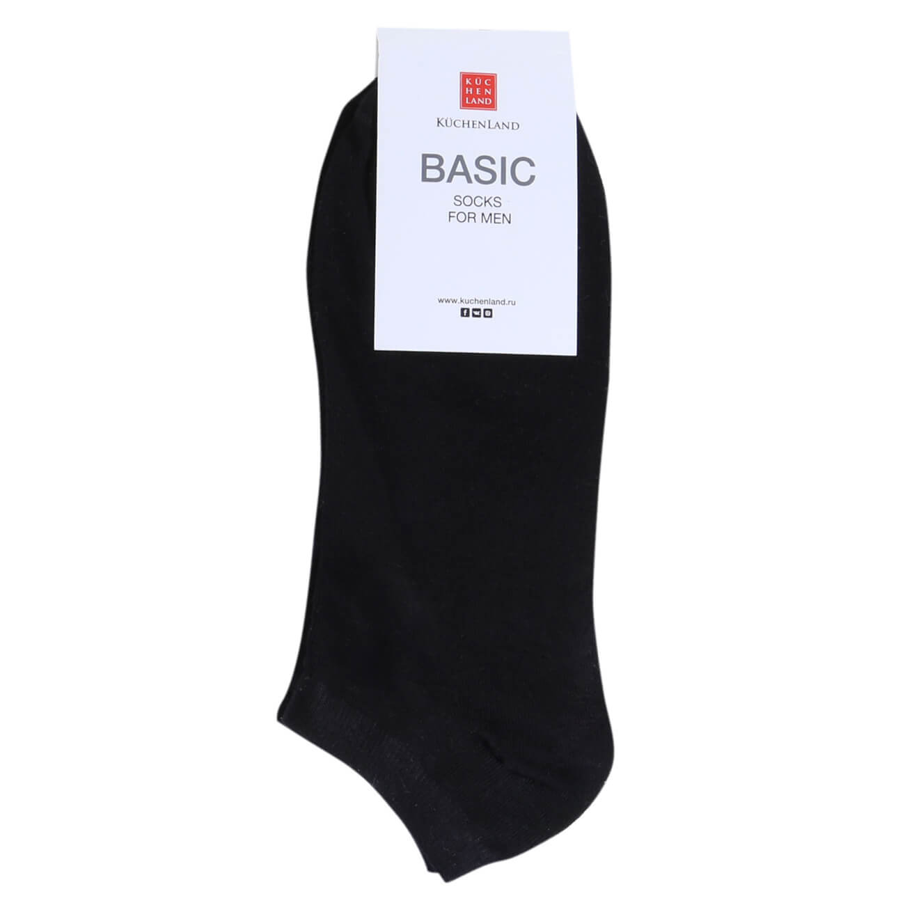 Носки мужские, р. 43-46, хлопок/полиэстер, черные, Basic мужские носки esli