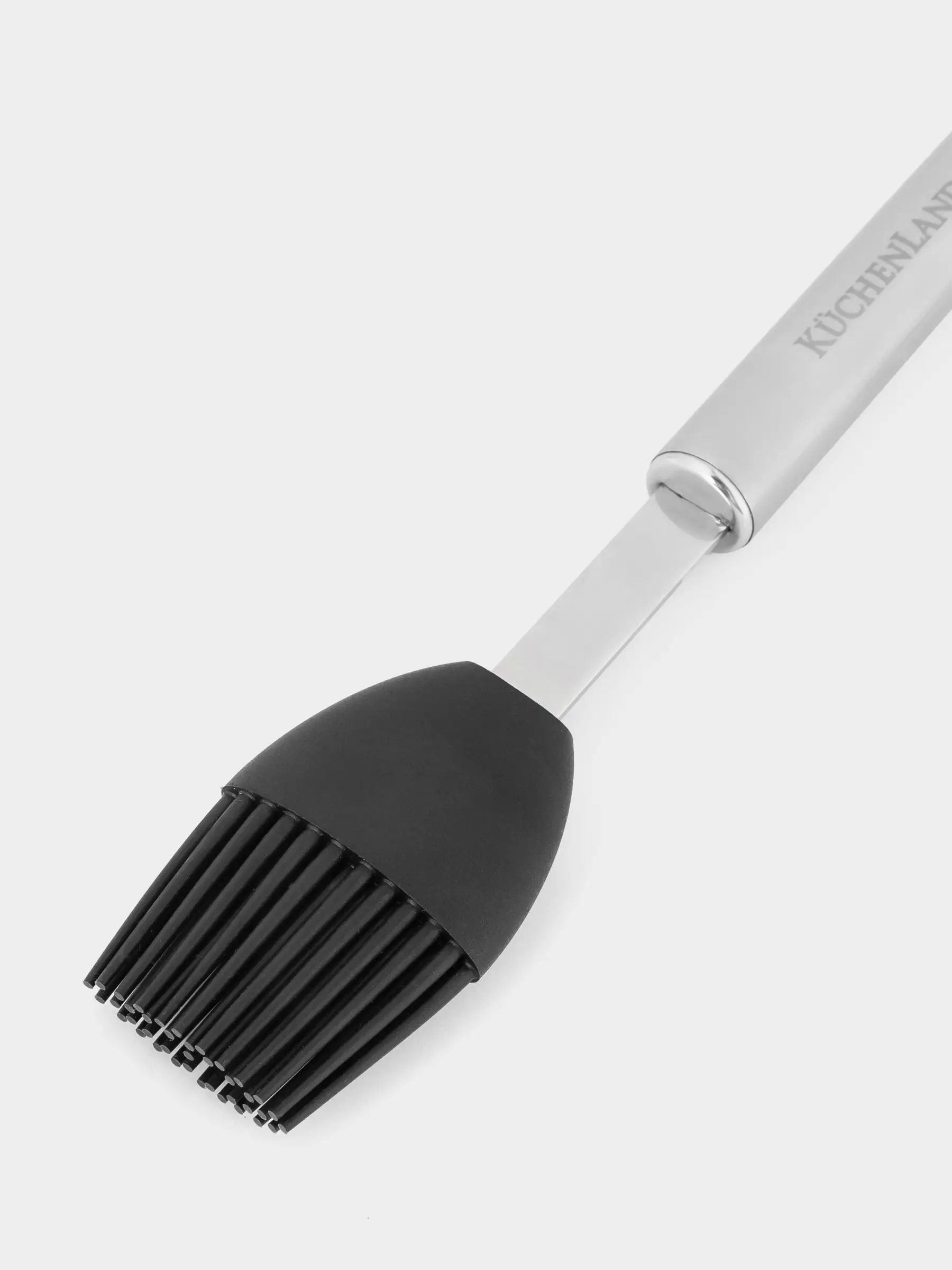 Кисть кулинарная, 24 см, силикон/сталь, черная, Spiro