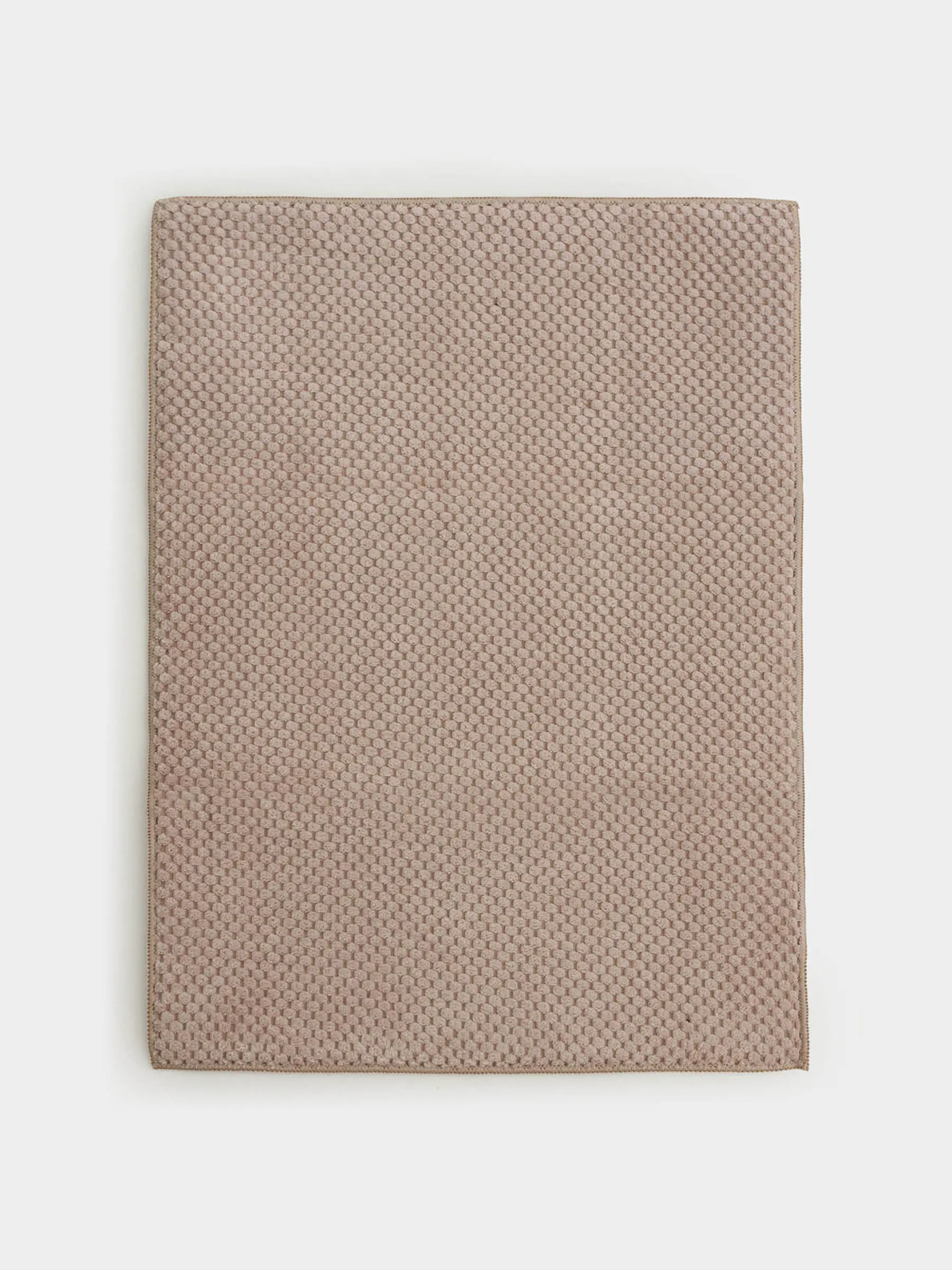 Коврик для сушки посуды, 51х38 см, микрофибра, бежевый, Clean