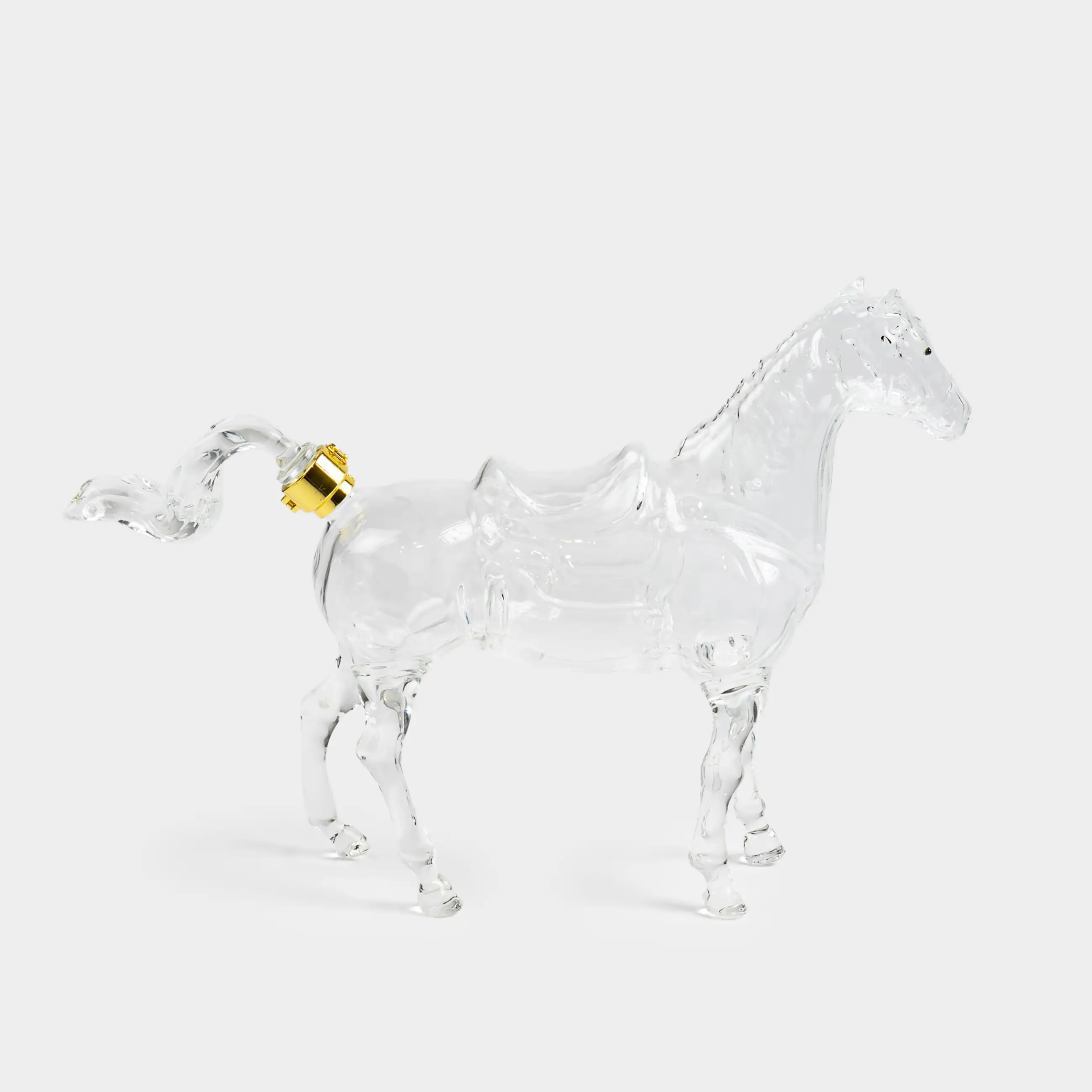 Декантер, 1 л, стекло/металл, Лошадь, Horse