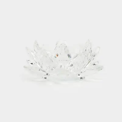 Подсвечник, 11 см, для чайной свечи, кристальное стекло, Цветок, Crystal flower ,image-0