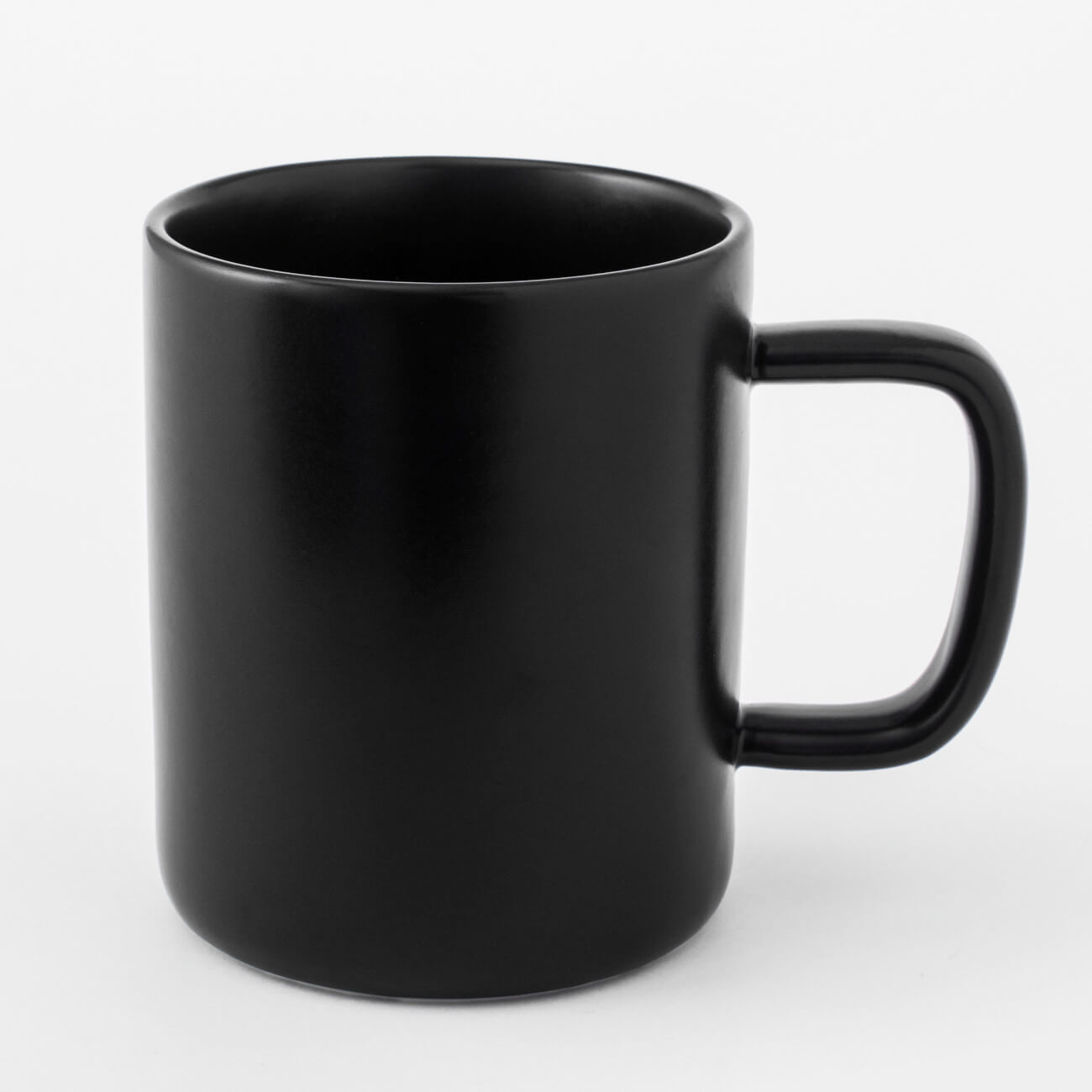 

Кружка, 370 мл, фарфор P, черная, Matte black