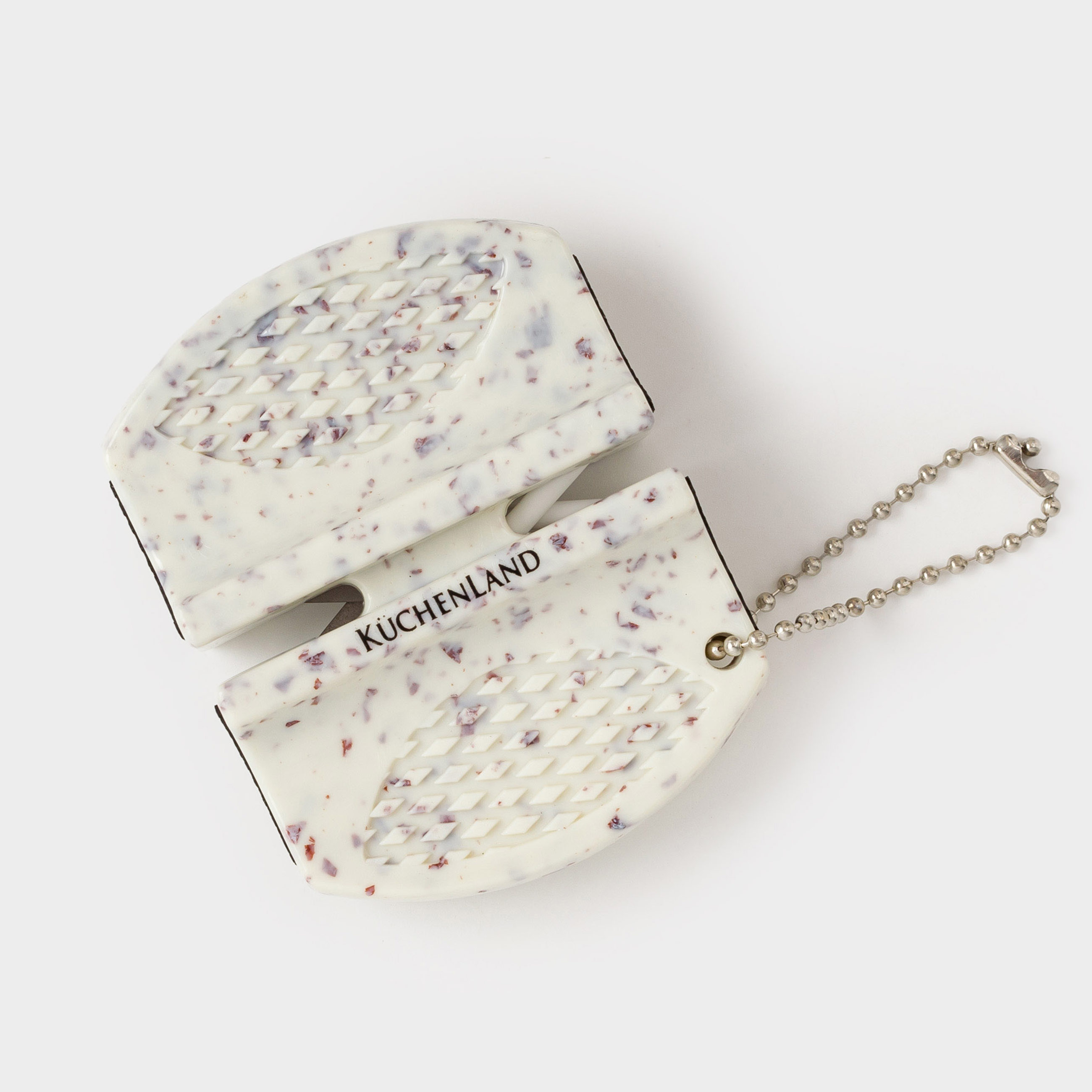 Точило для ножей, 7 см, пластик/сталь, молочное, Accessories, image-1